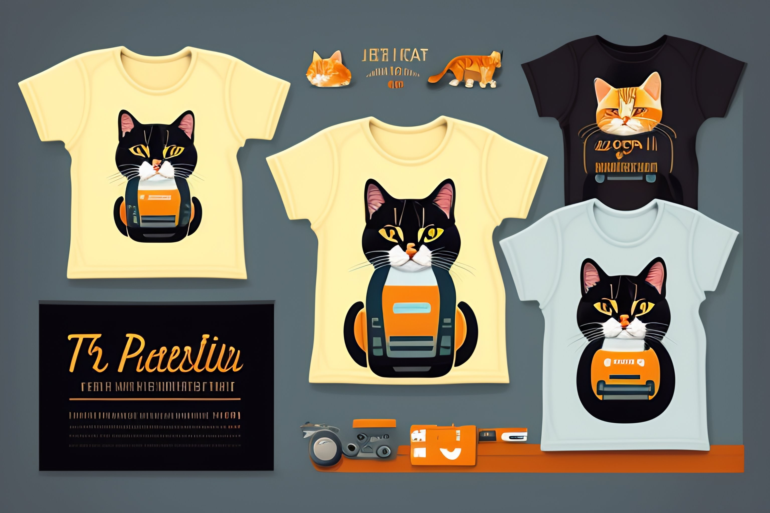 T shirt with hotsell cat in baby carrier