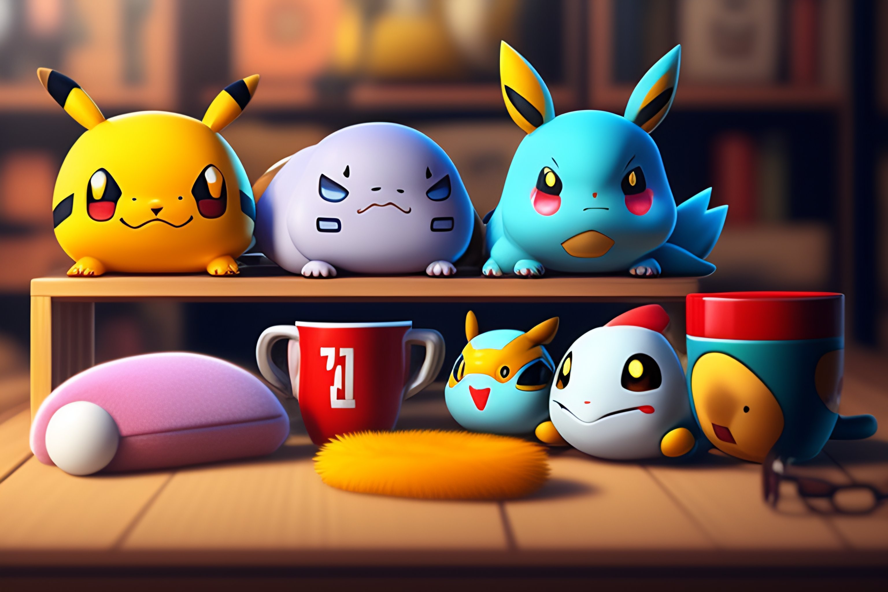 Lexica - A table full of merchandise, stuffed animals, tshirts, mugs ...