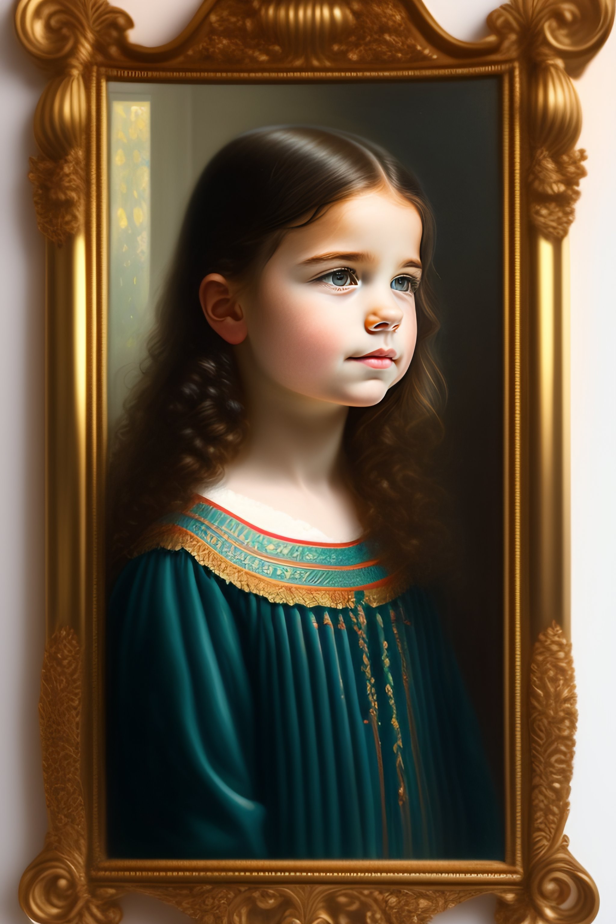 Lexica - Portrait of a girl at the mirror