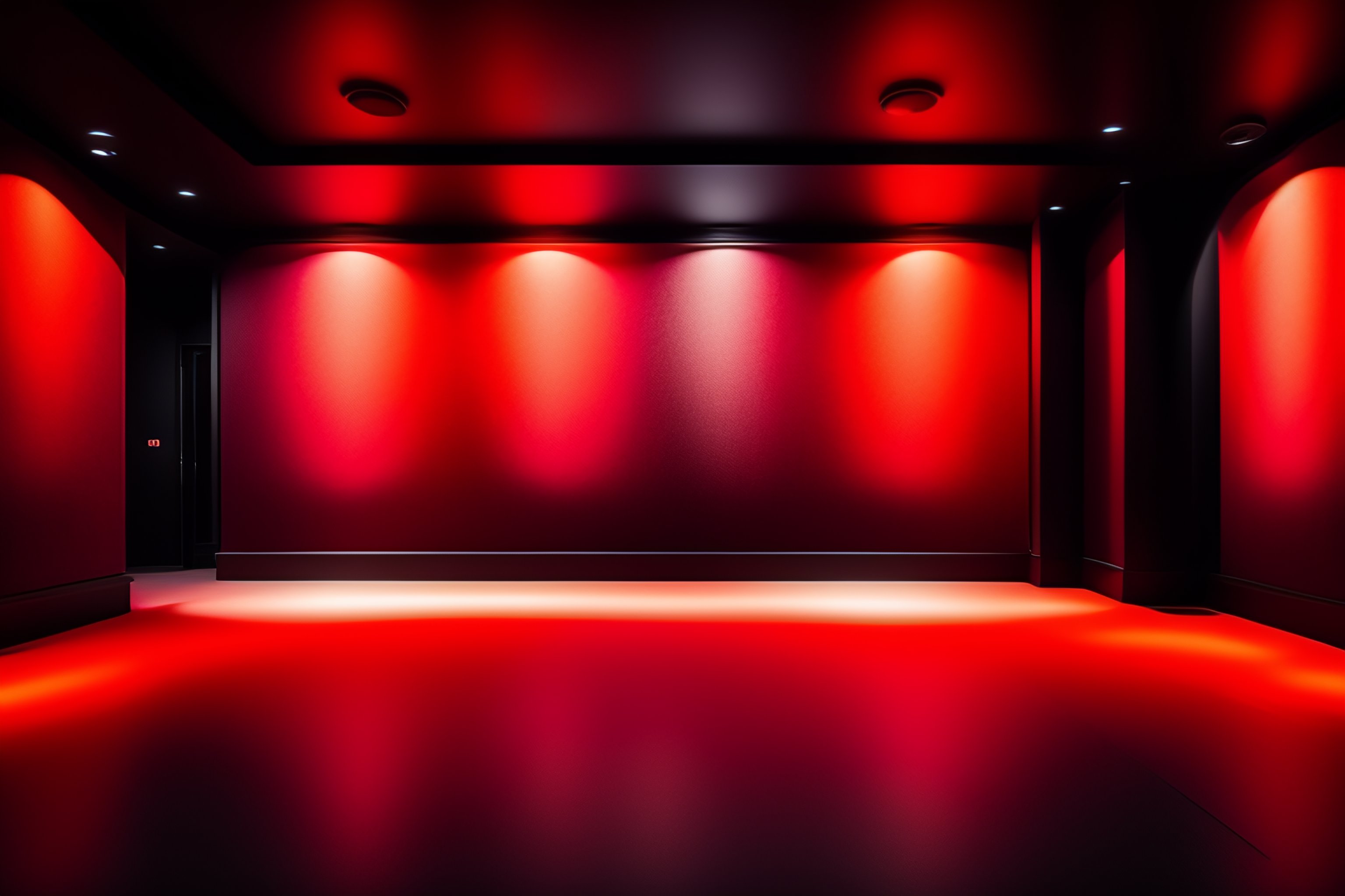 Lexica - Black and red disco dancefloor interior, square
