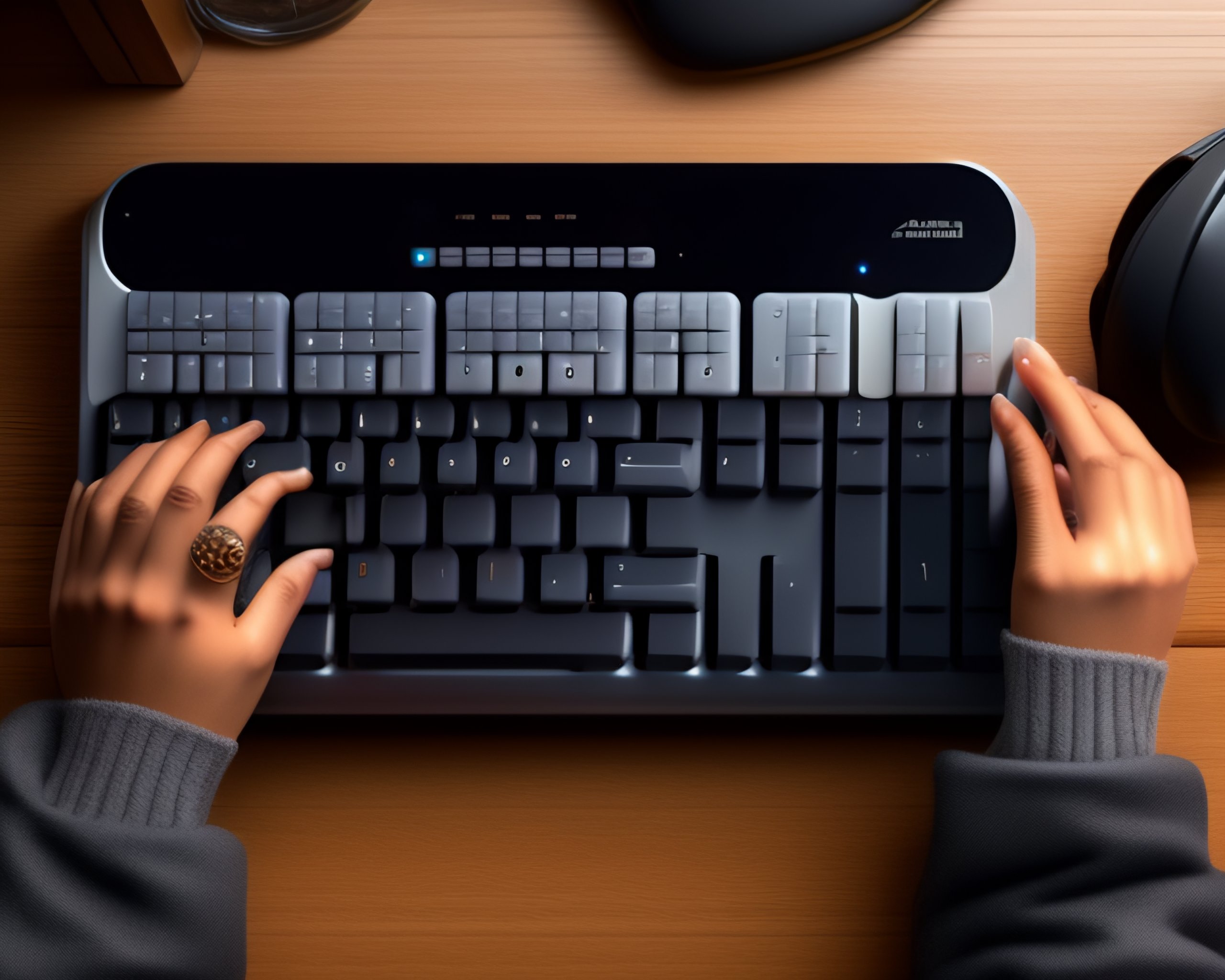 Lexica - Hand, keyboard, braille