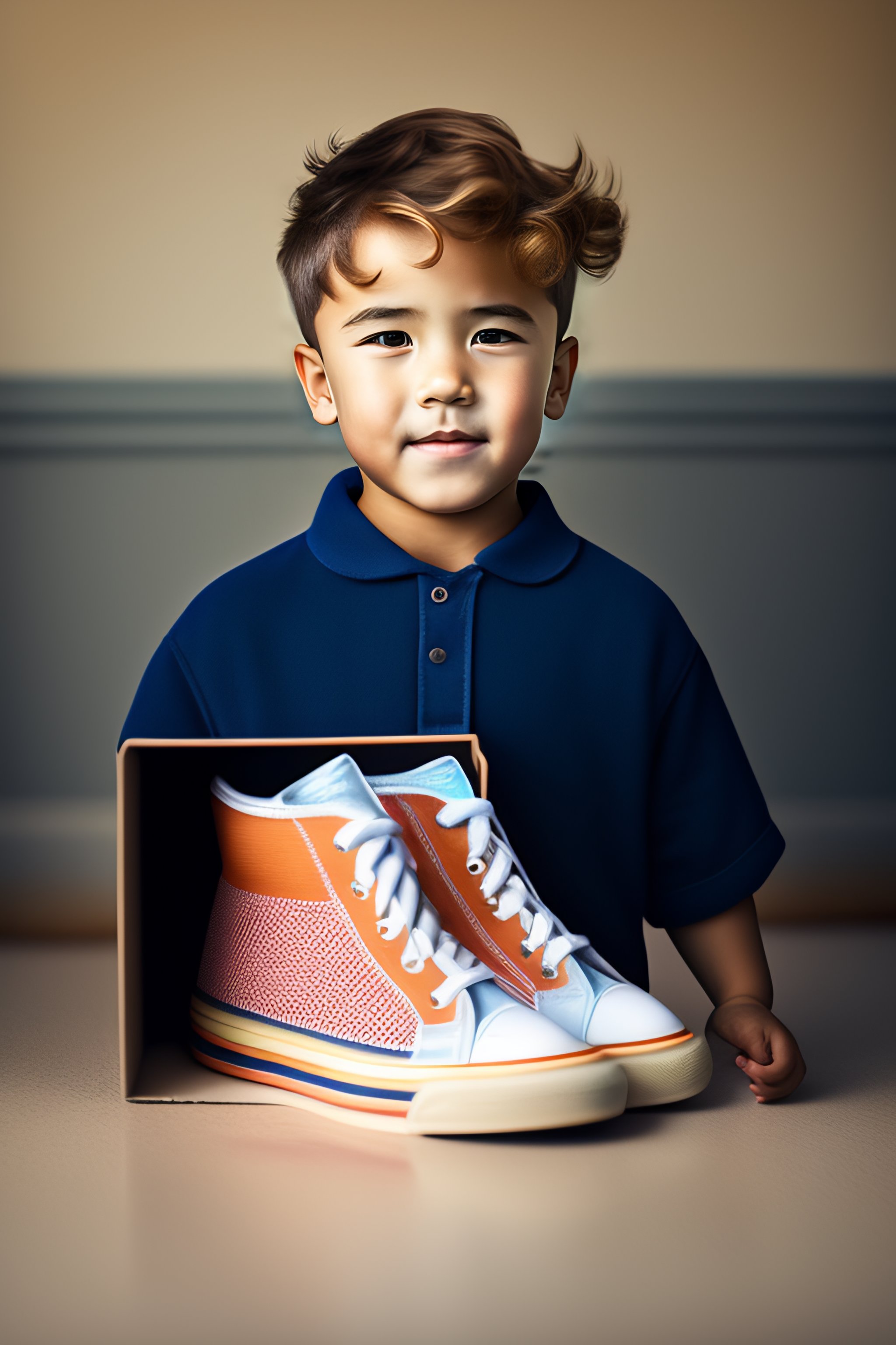 Lexica Boy with shoe box