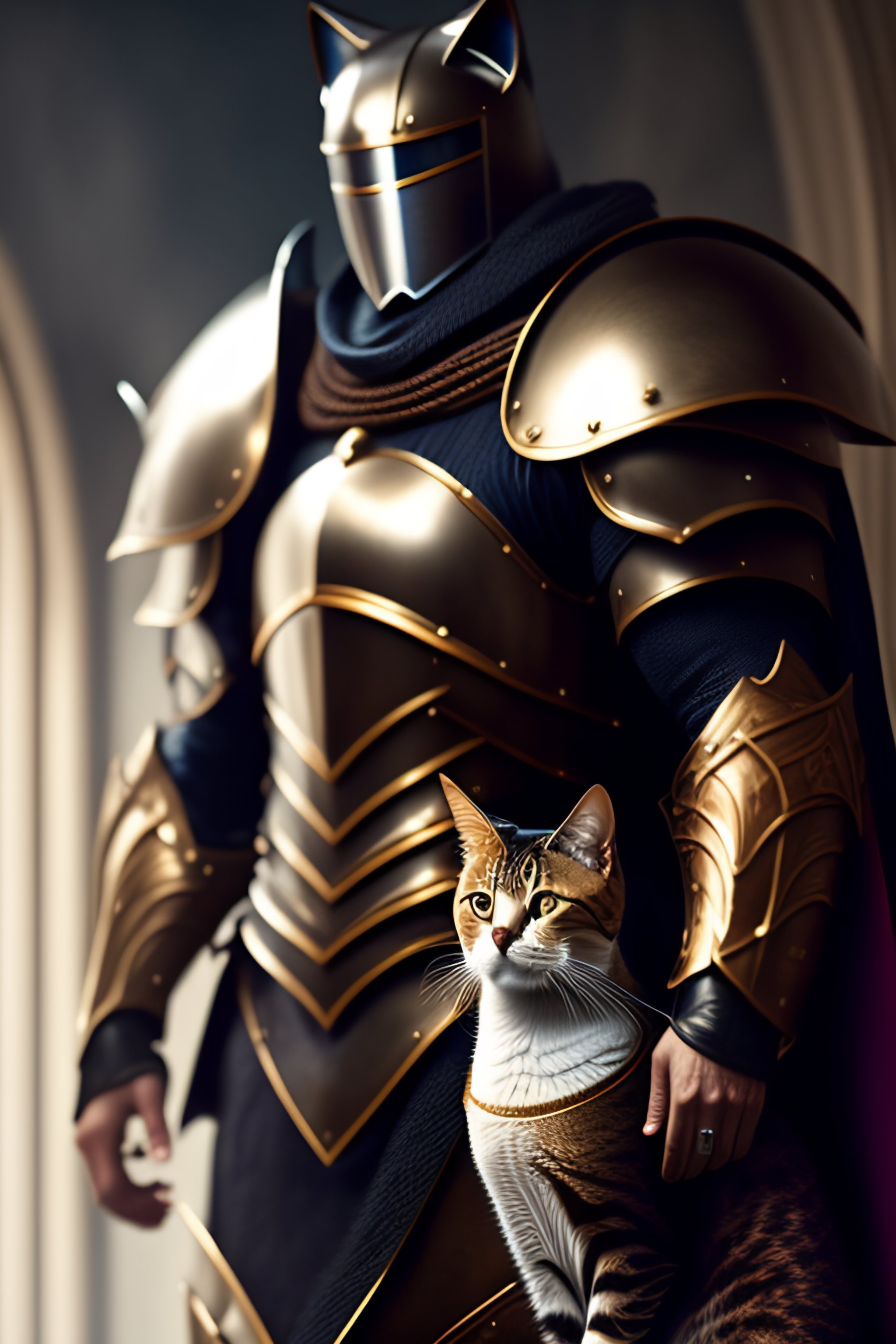 Lexica - Cat, humanoid, armor, knight