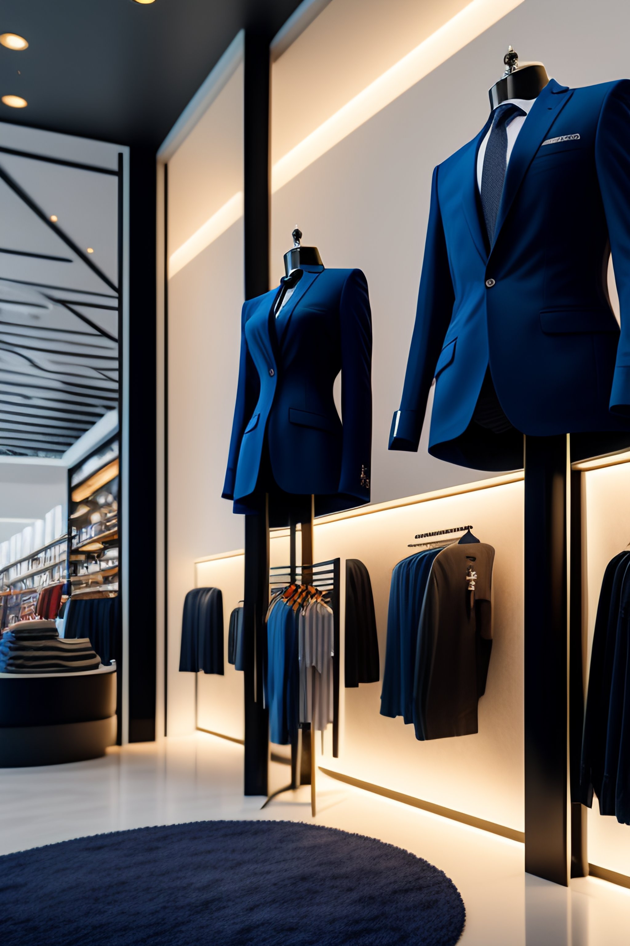 Lexica Realistic high definition clothing stores in the metarverse