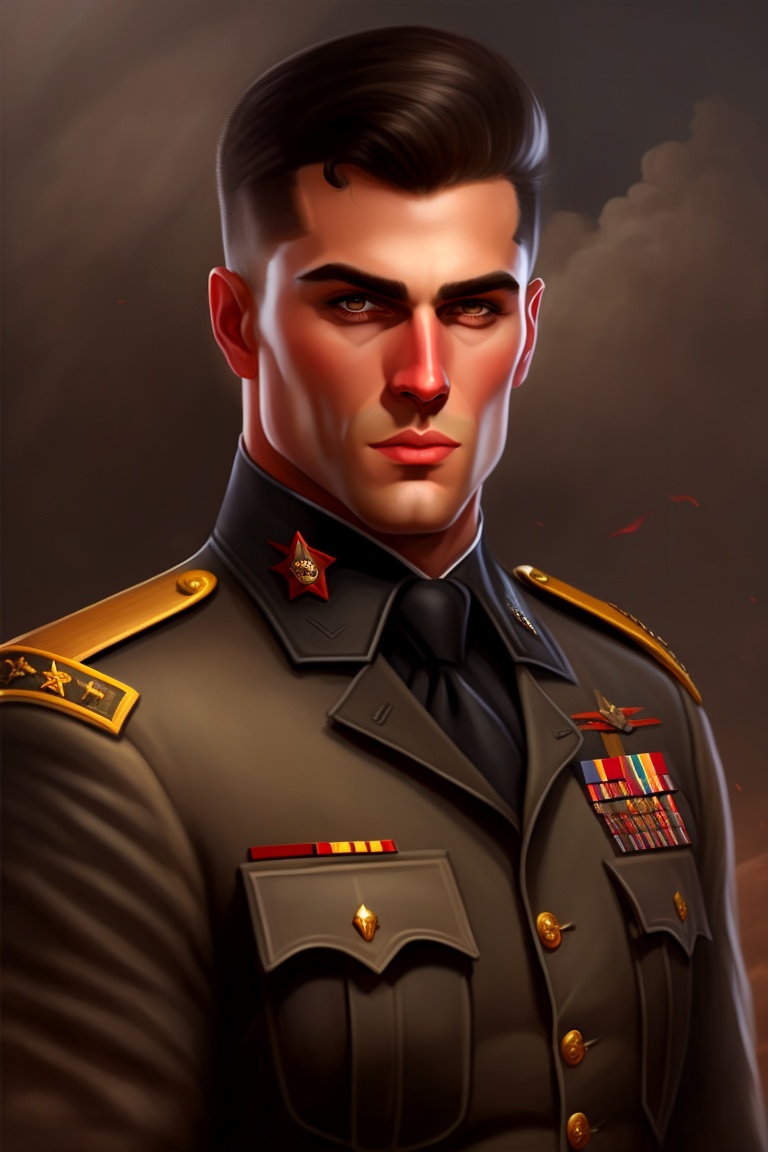 Lexica - Man, dramatic look, dramatic pose, beautiful background, war ...