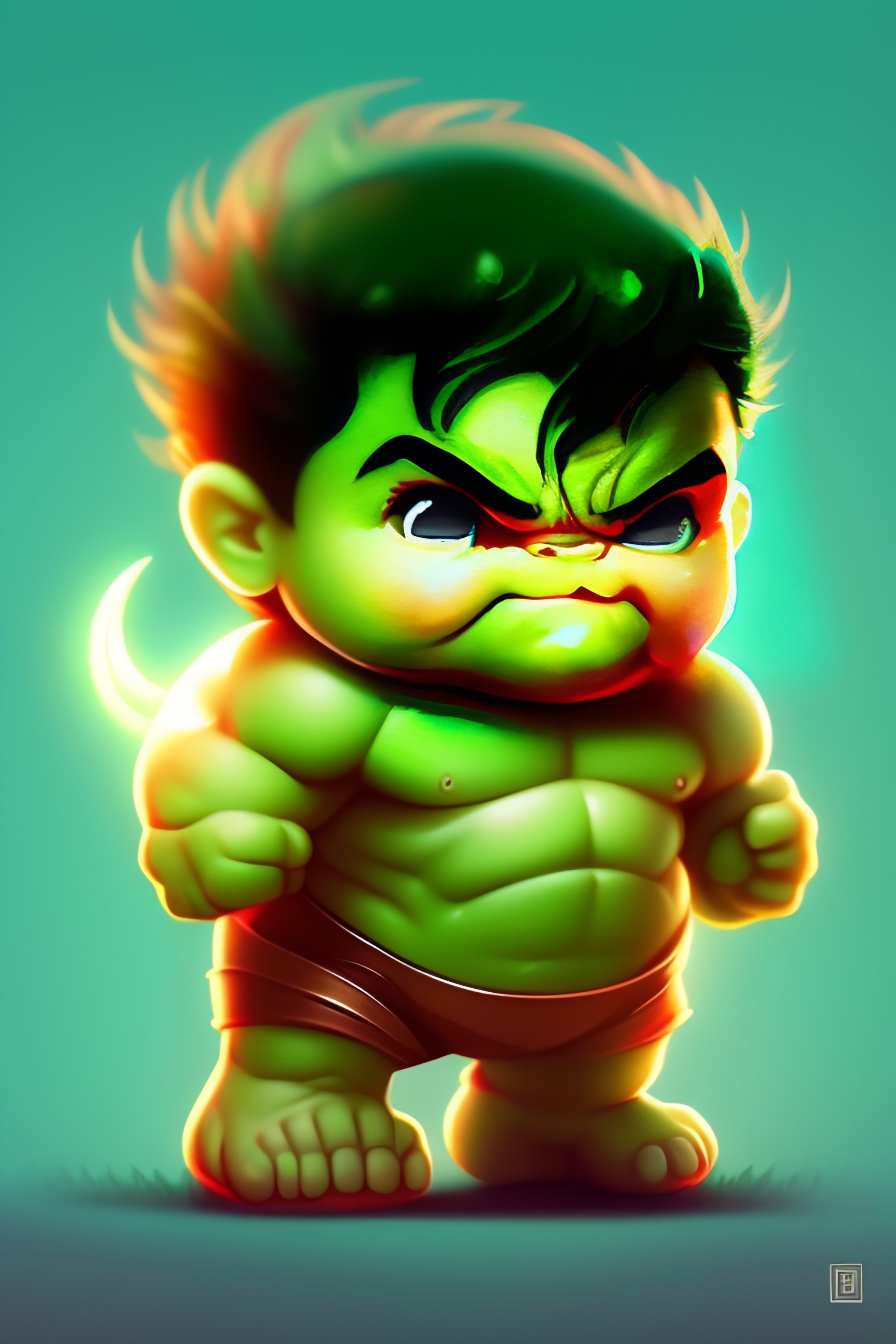 cute hulk cartoon