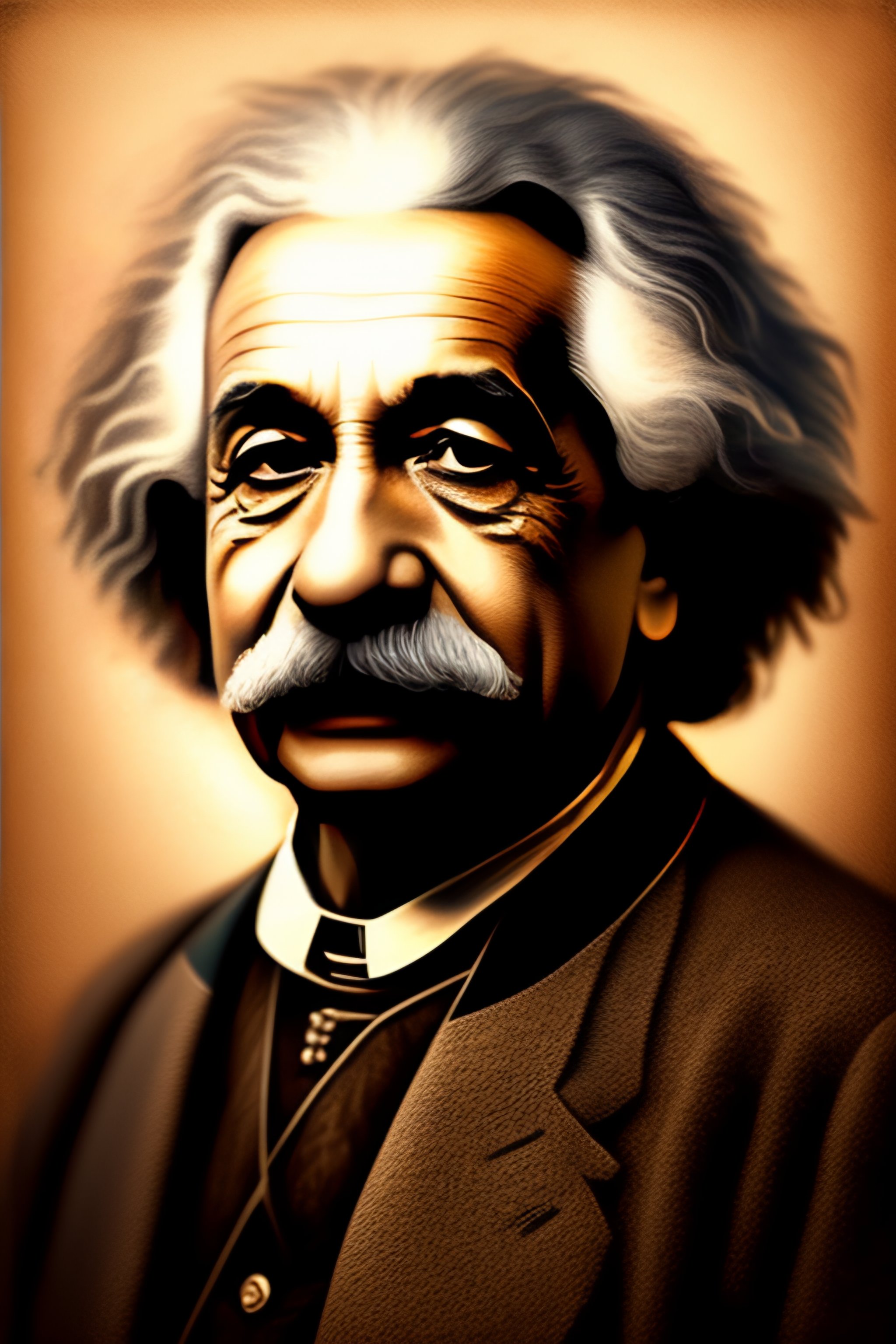Lexica - A realistic portrait in DaVinchi style of Albert Einstein