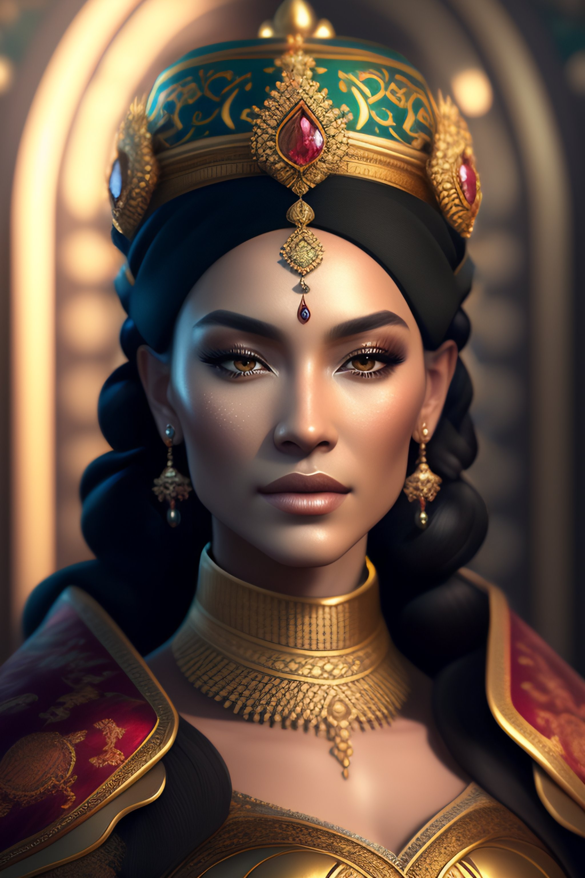 Lexica - A beautiful empress portrait, with a brilliant, symmetrical ...