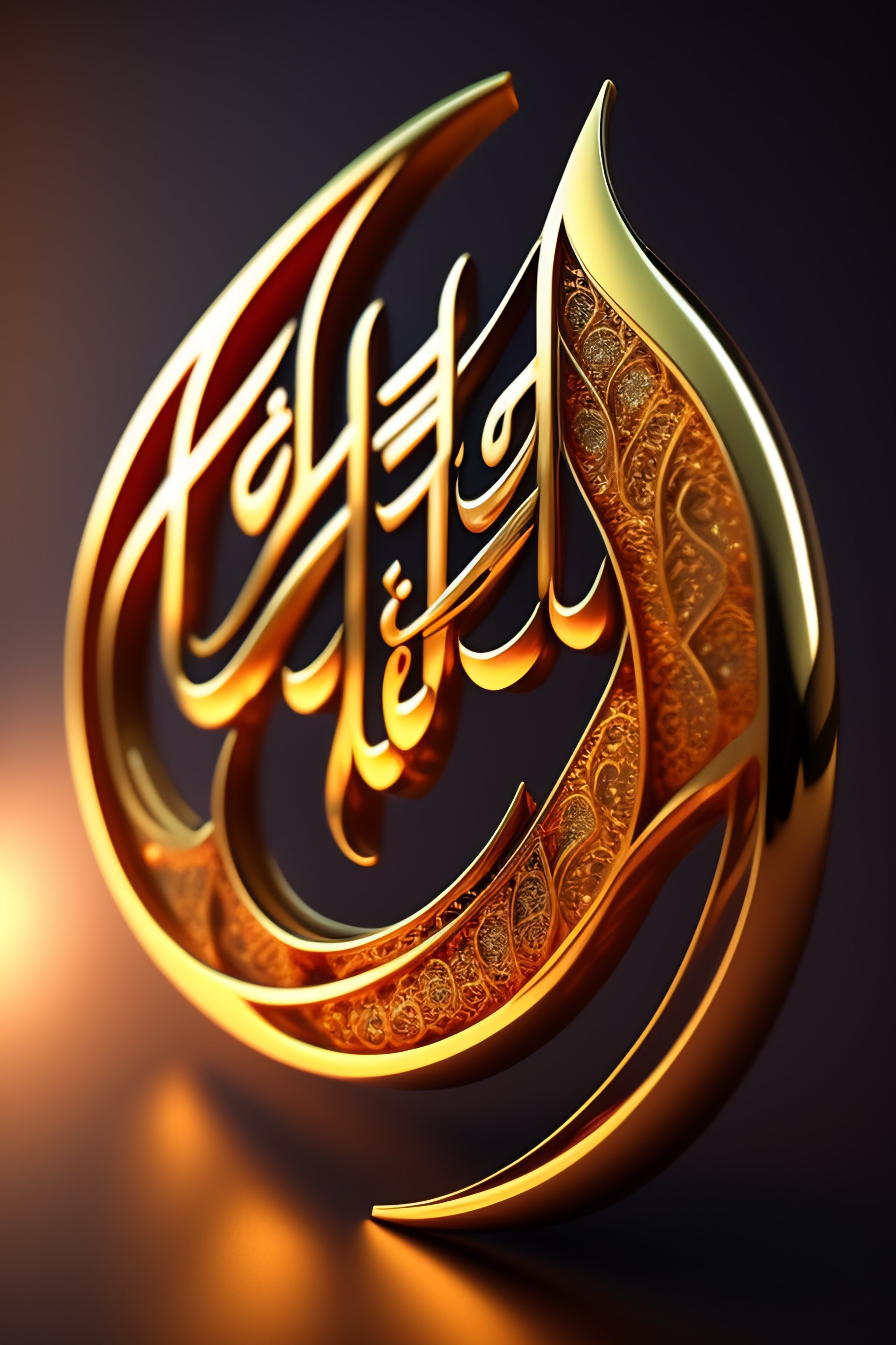 Lexica - Name of Allah written in Arabic calligraphy extremely detailed ...