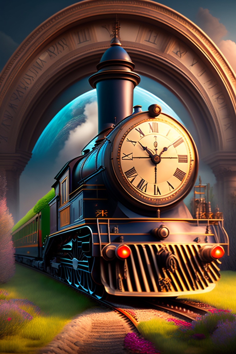 Lexica - Mysterious picture of a train coming forward, and in the ...