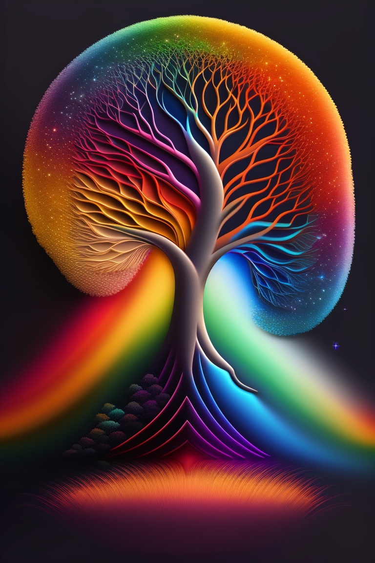 Lexica - Tree of life, rainbow, universe