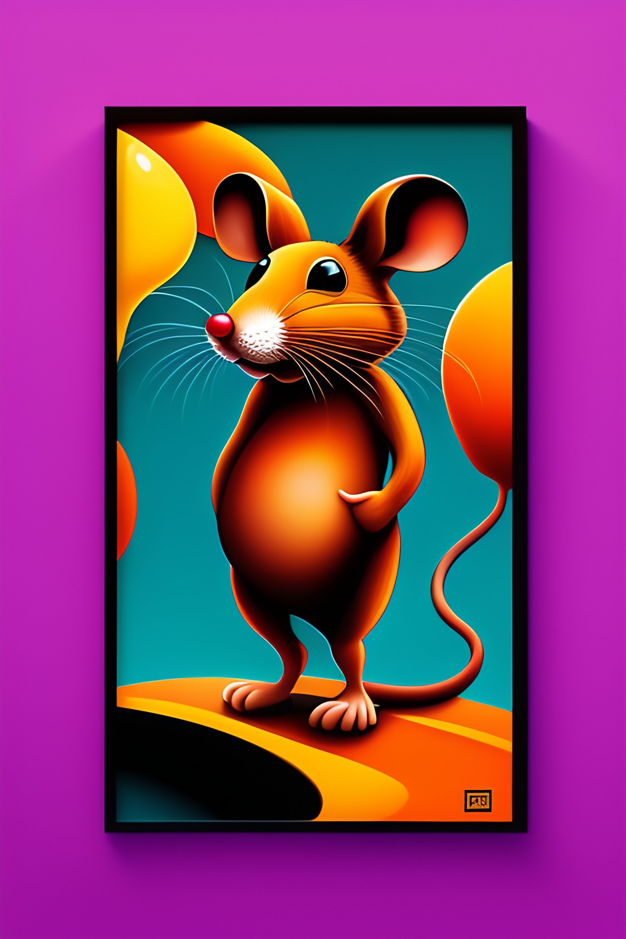 Lexica - Anthropomorphic mouse traveling, abstract, creative ...