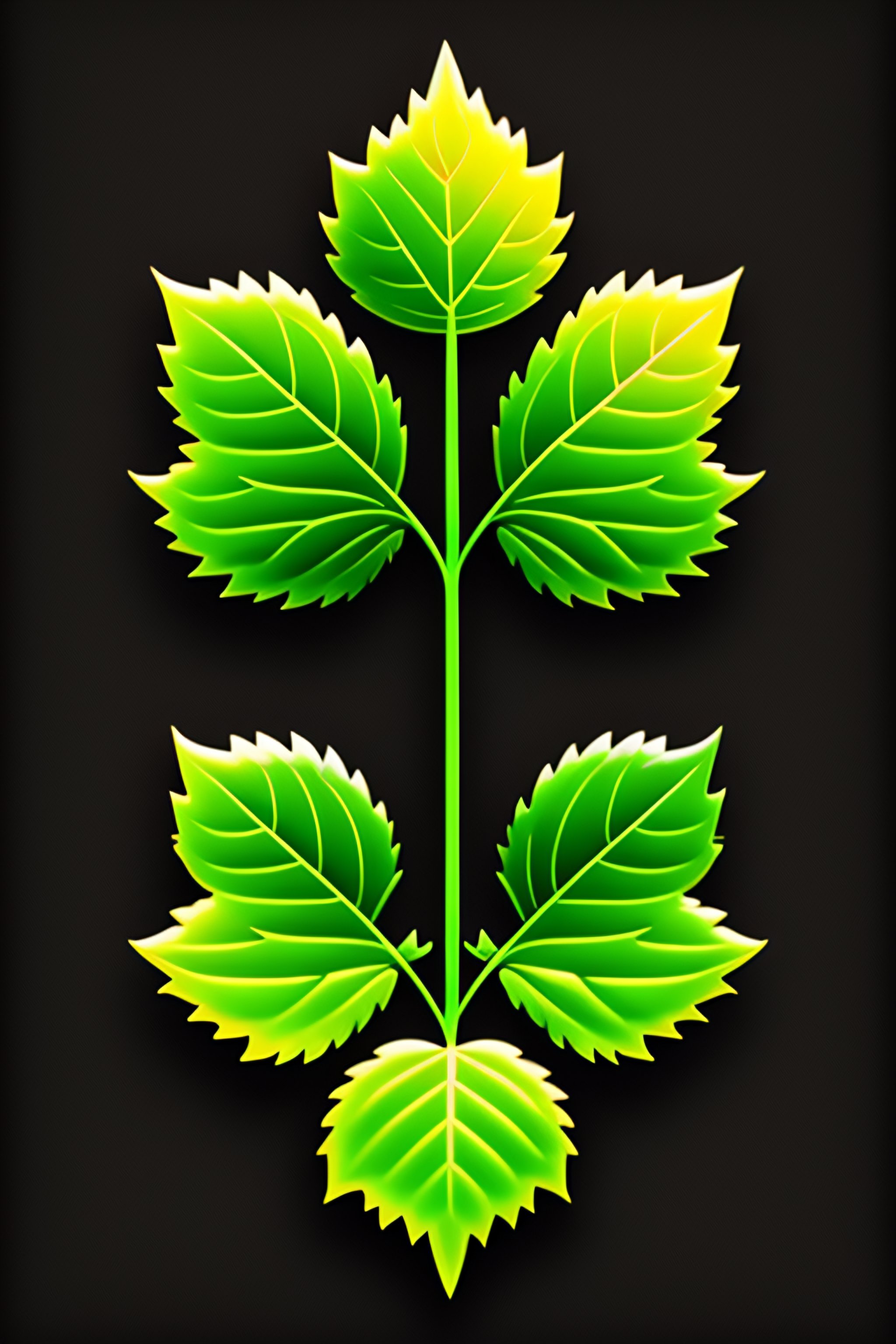 Lexica - Nettle black vector icon