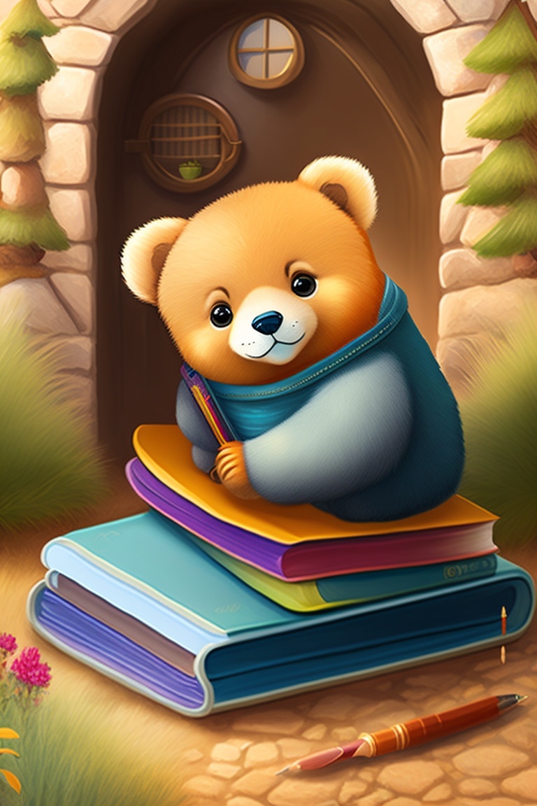 Lexica - Little Bear's curiosity and playful nature, storybook for kids ...