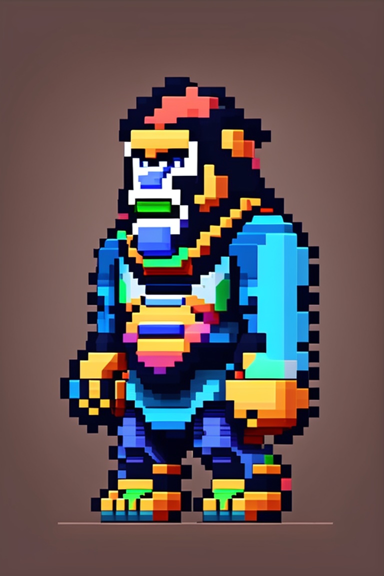 Lexica King Kong Pixel Art Emote