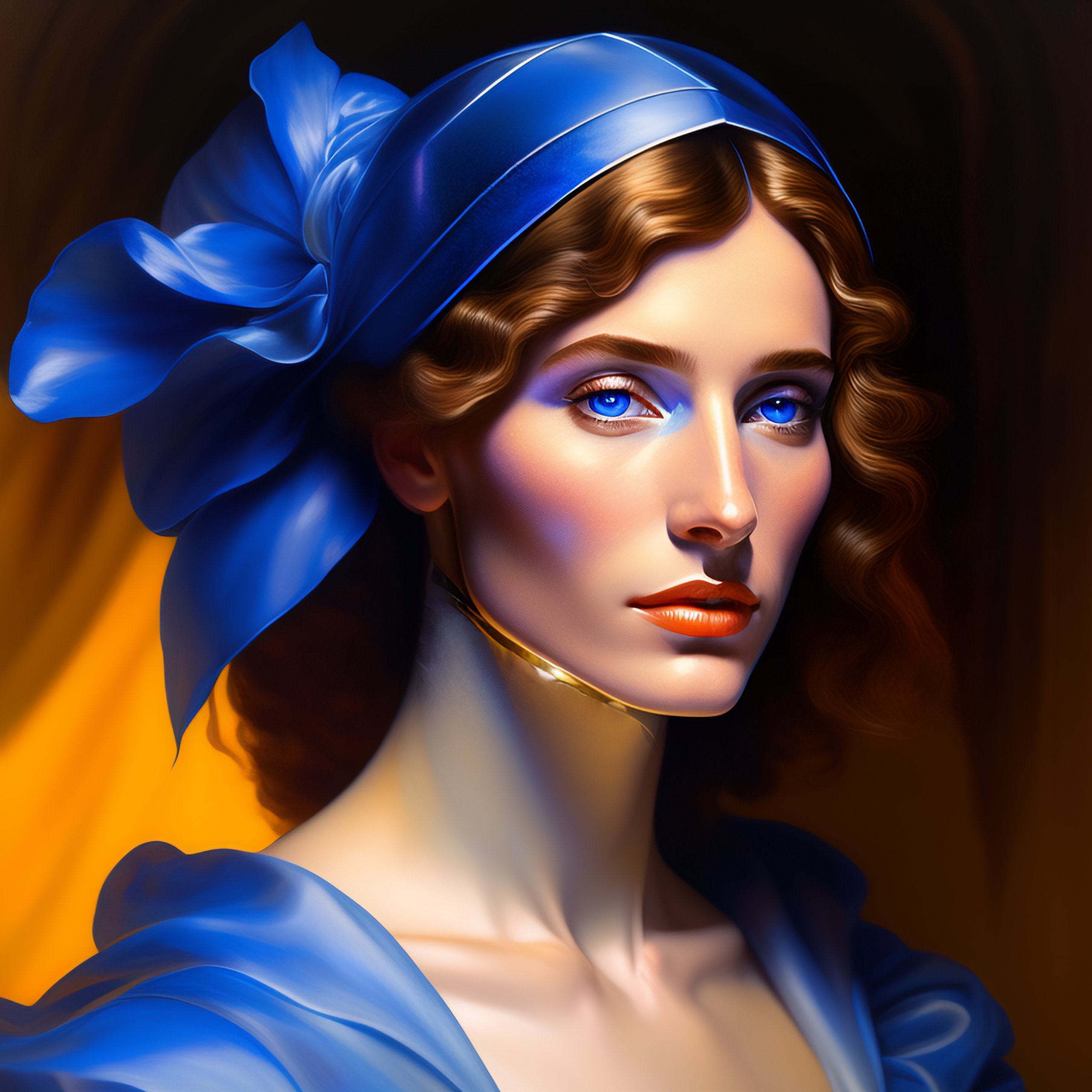 Lexica - Hyperrealist portrait of jester died by david hockney and ...
