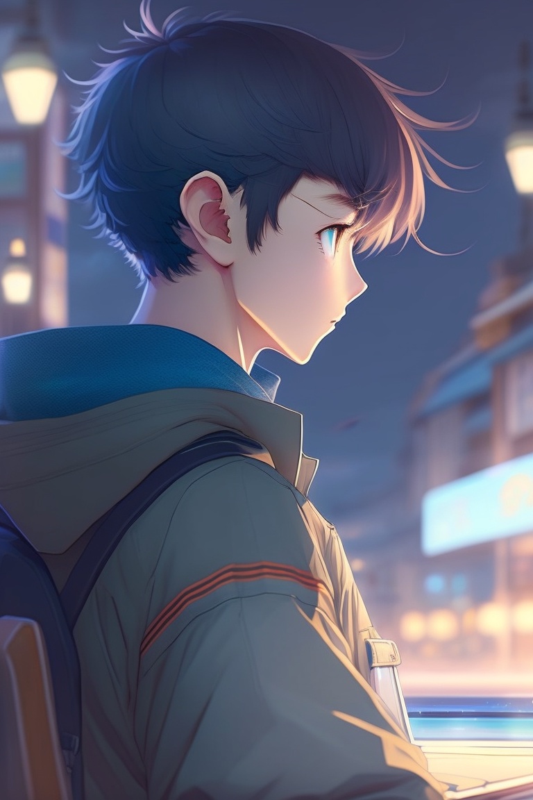Anime Boy Thinking 8985