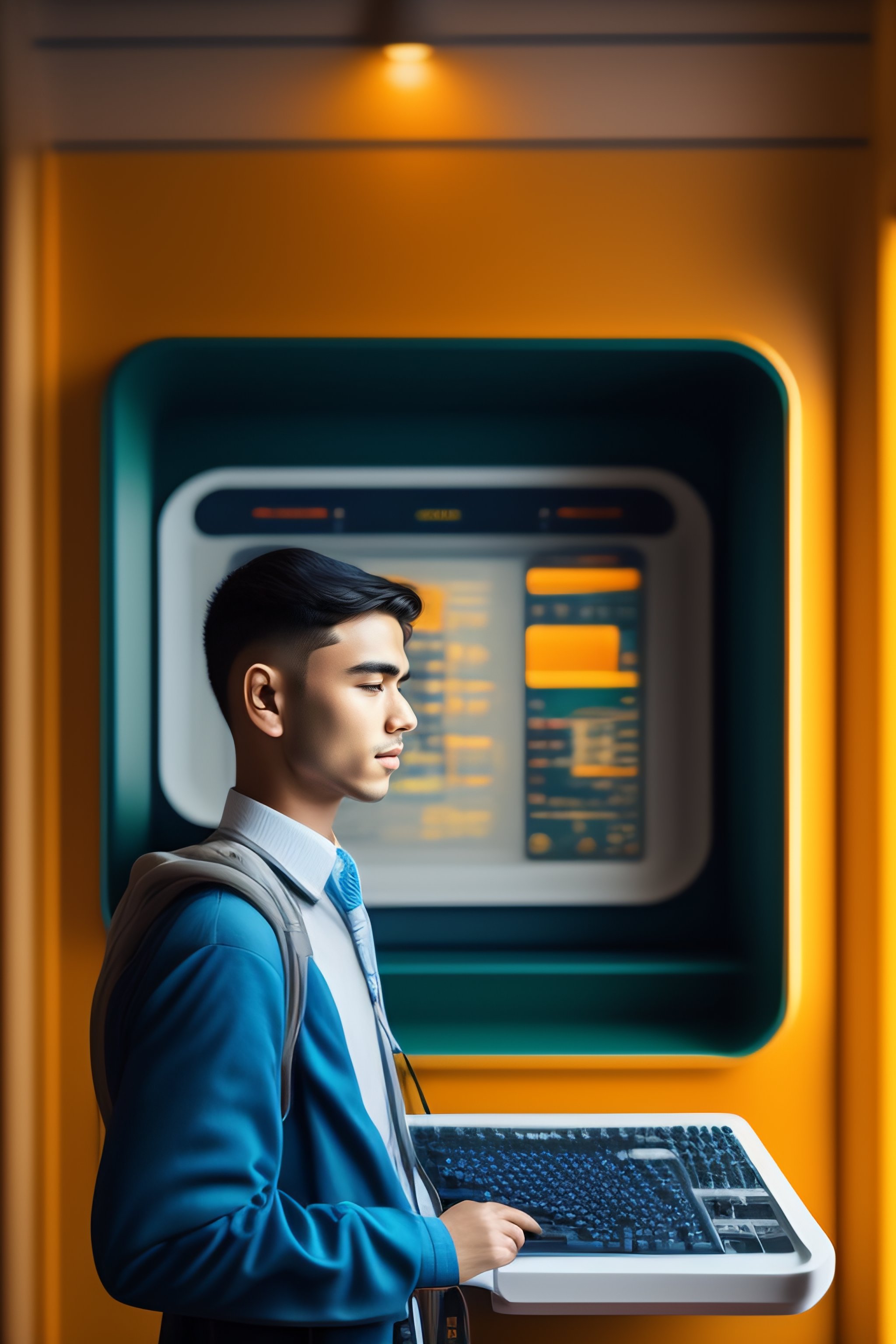 Lexica - Young Man with a computer