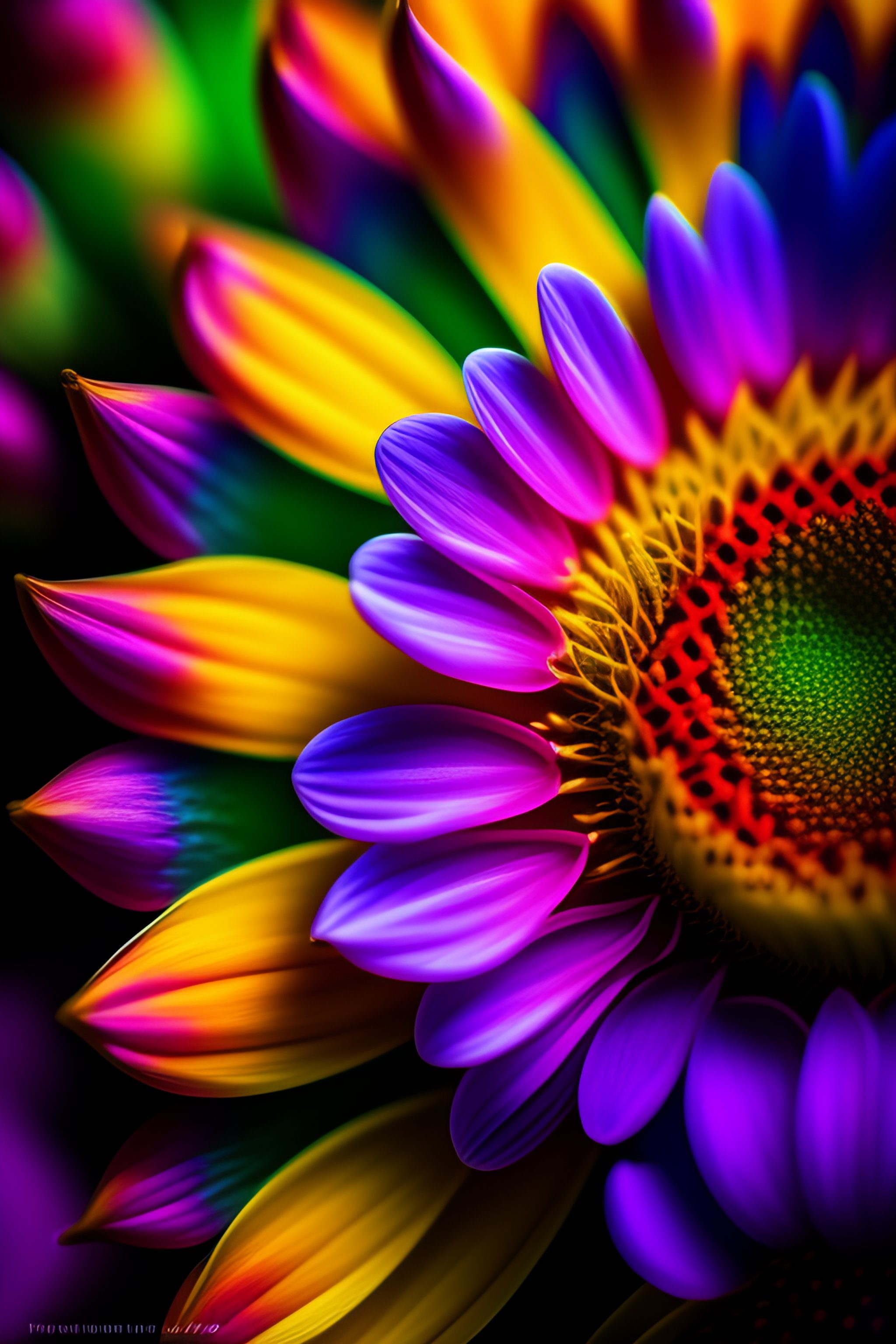 Lexica - Beautiful flowers,psychedelic,vibrant,sharp focus,macro ...