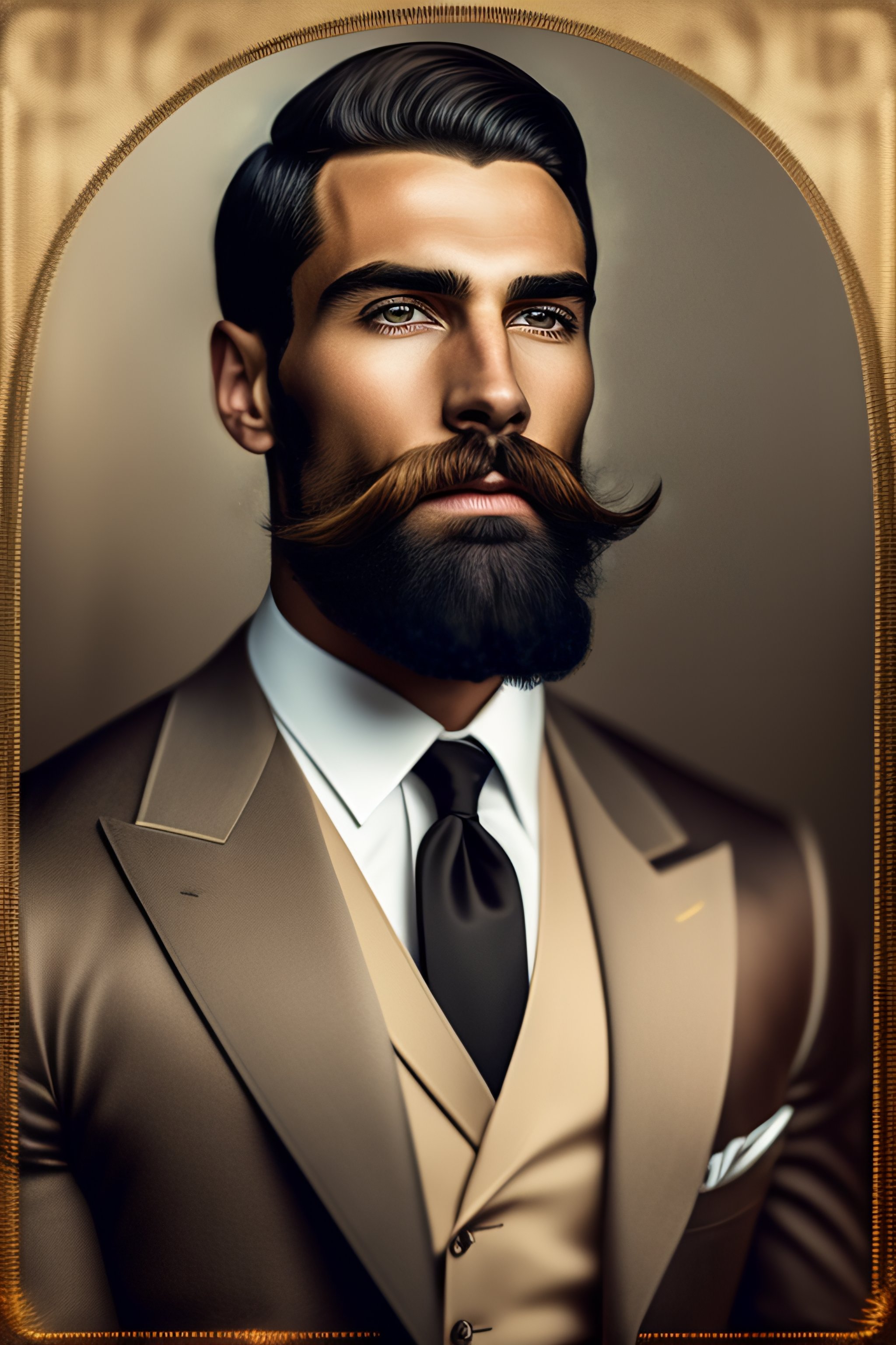 Lexica - Portrait of handsome young man with an explosion of a long ...