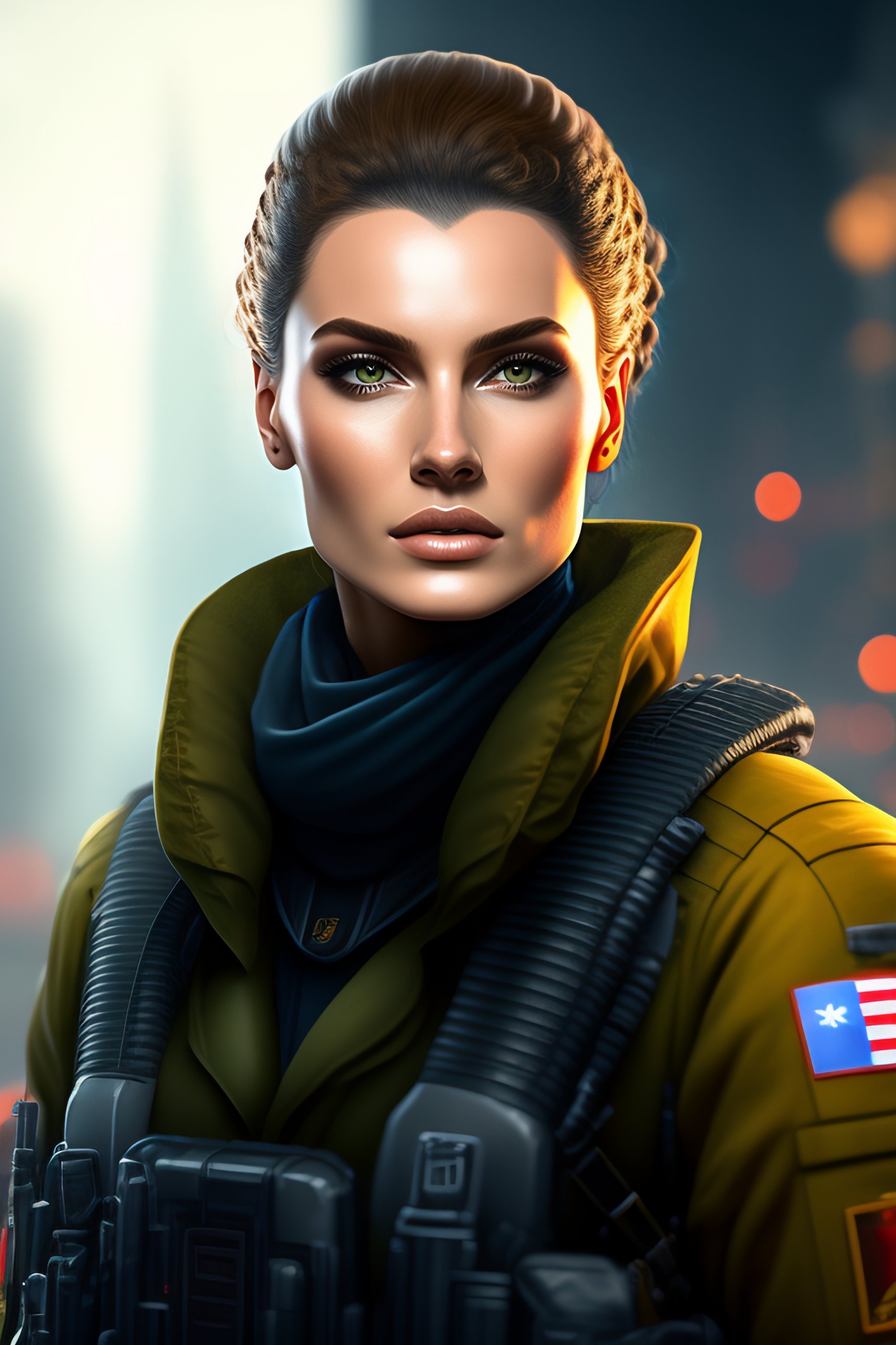 Lexica - Russian sci-fi soldier portrait