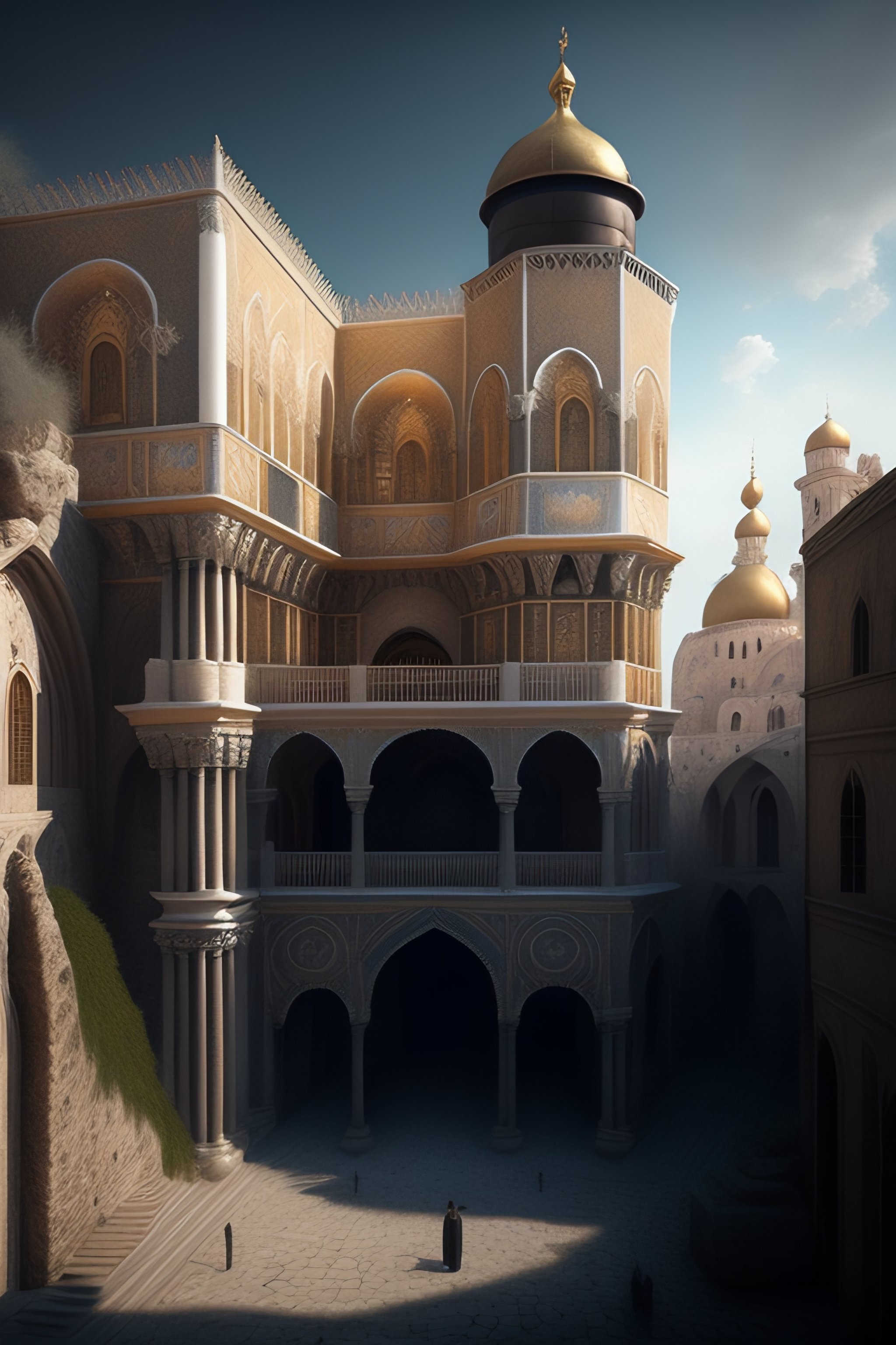 Lexica - Michal karcz surrealism painting of the Jerusalem. , horror ...