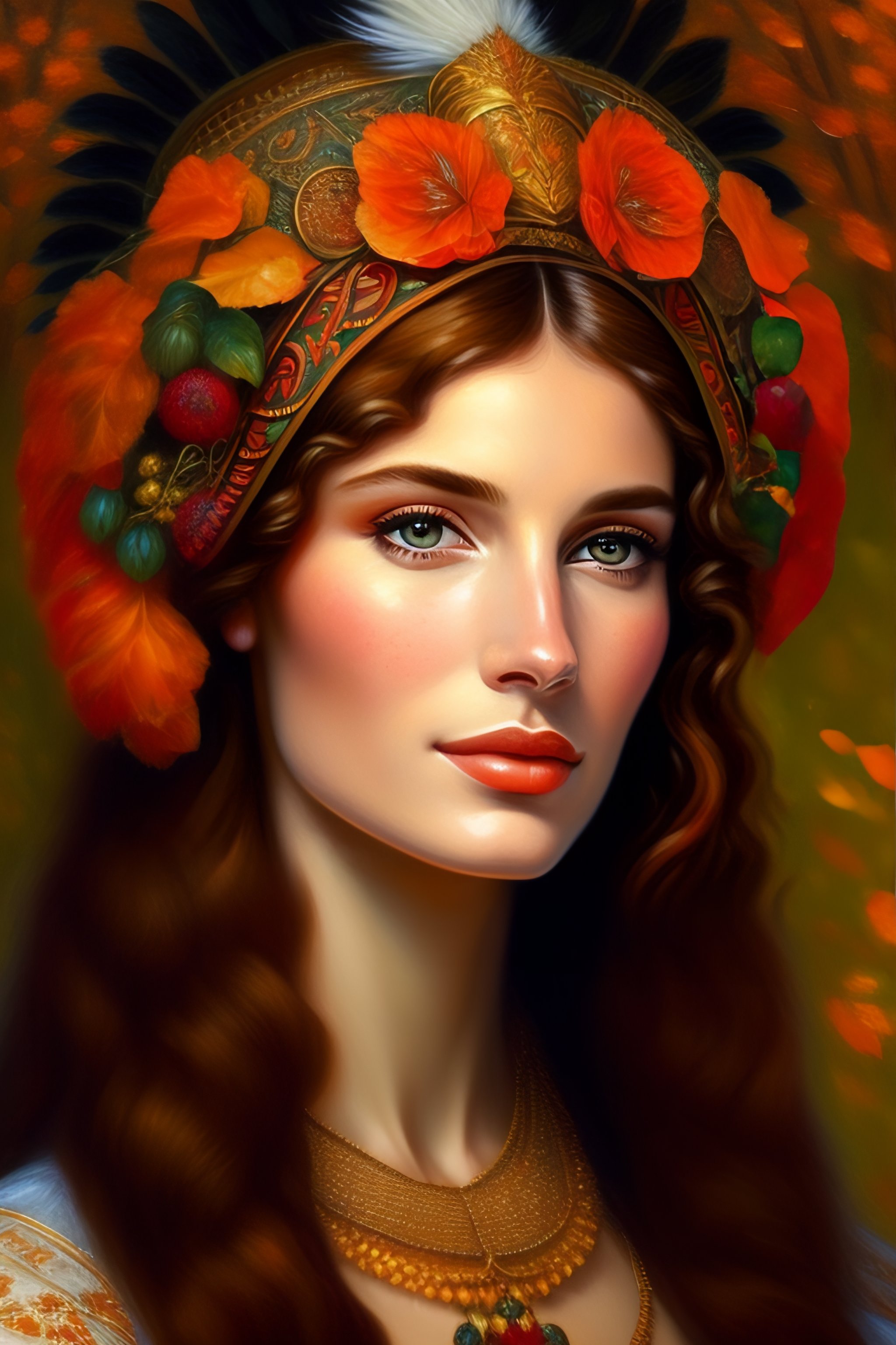 Lexica Portrait Of A Pretty Woman Russian Headdress Intricate Ultra Detailed Pre