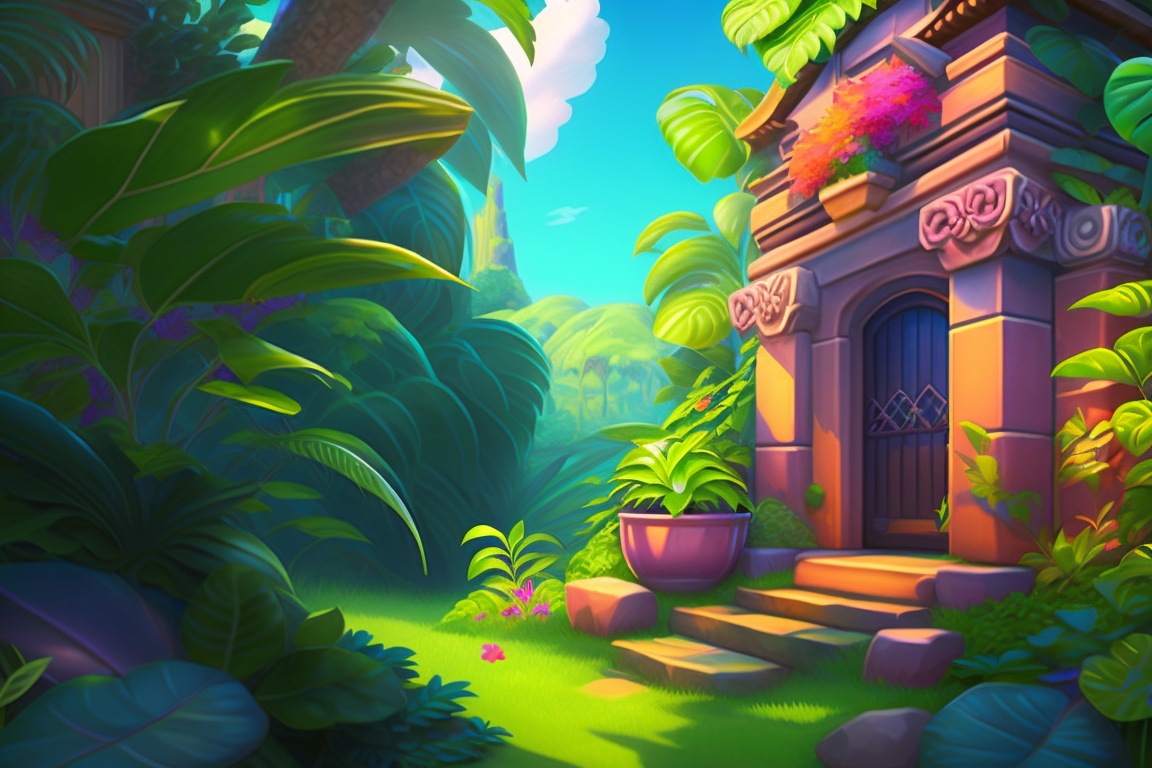 lexica-2d-illustration-kirby-star-allies-jungles-thickets-of