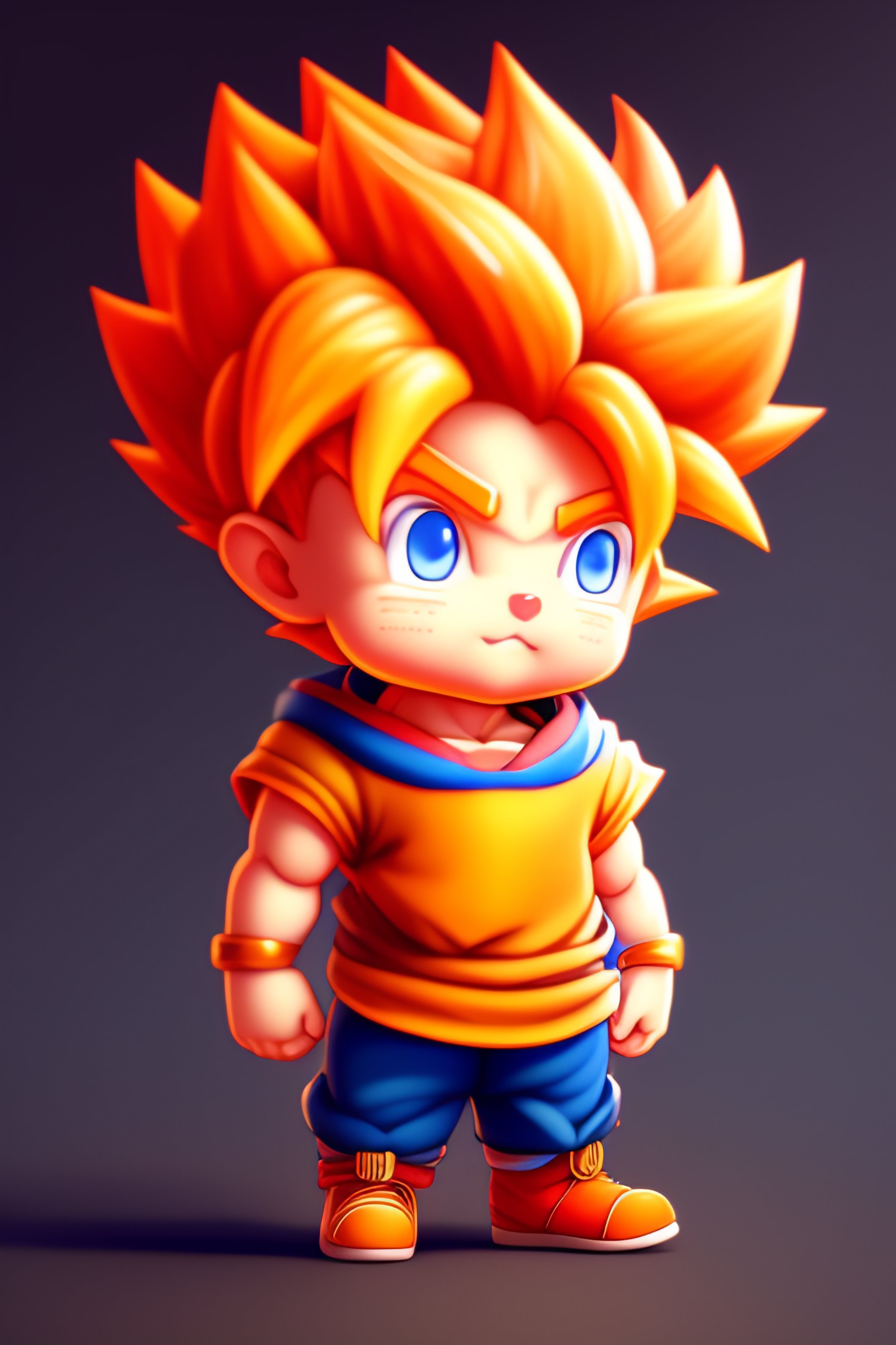 Premium AI Image  Cute adorable cartoon goku baby