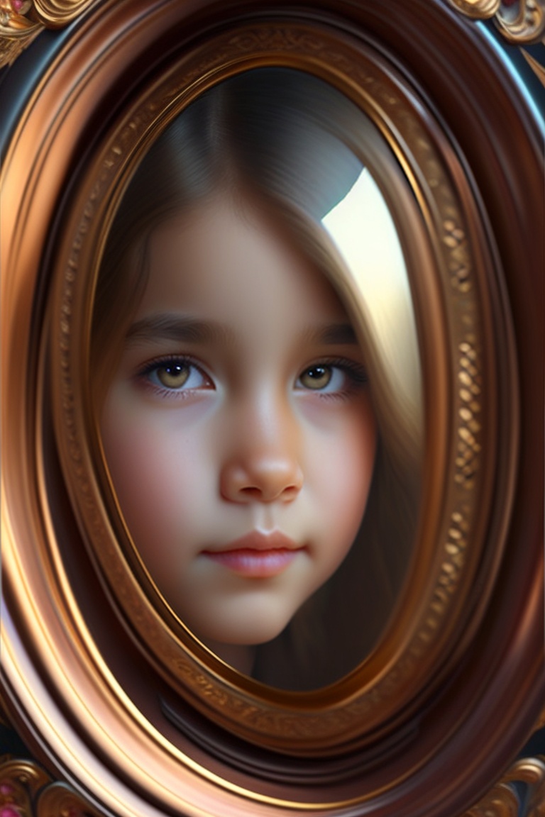 Lexica - To her astonishment, the mirror didn't reflect her own image ...
