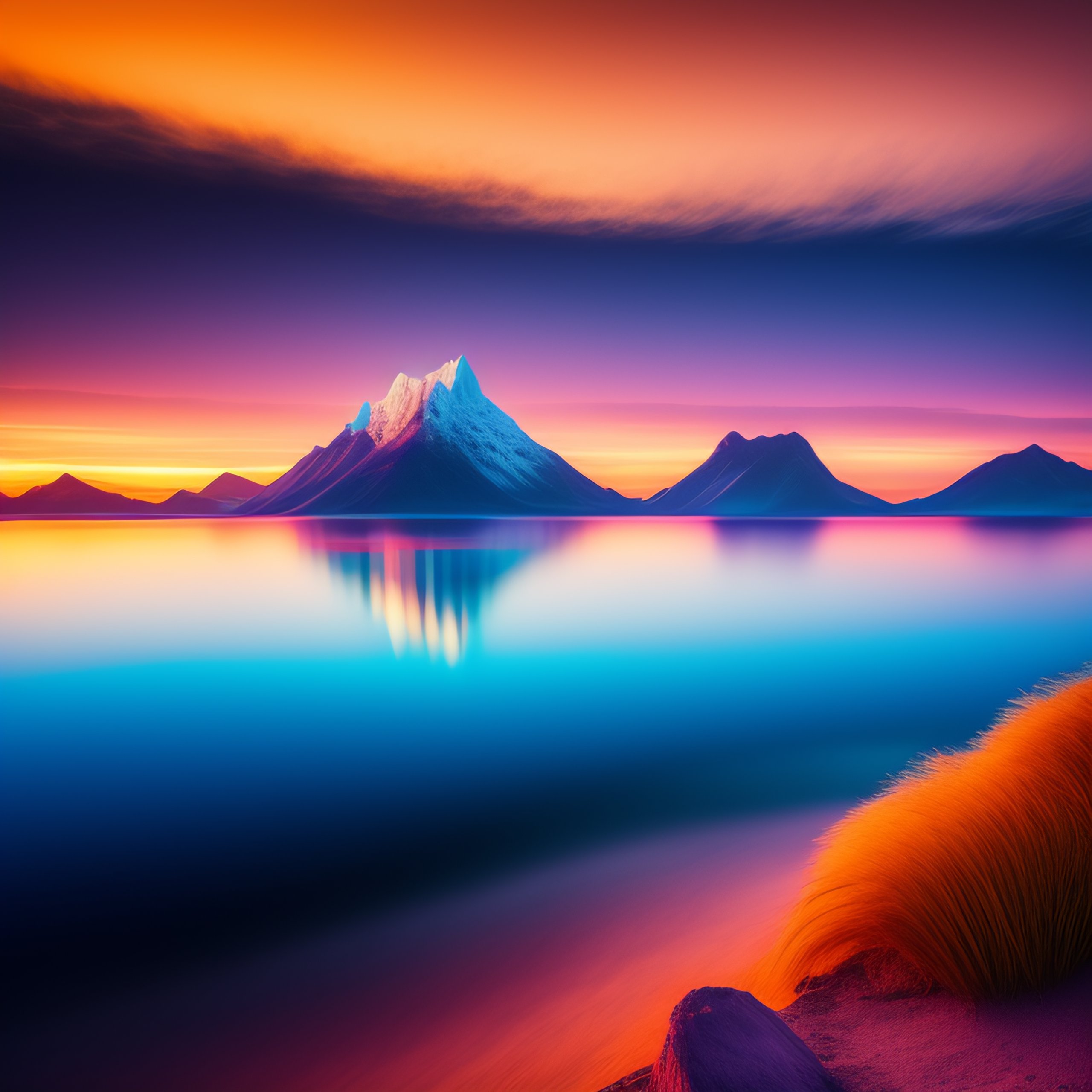 Beautiful Blue Sunset Wallpaper