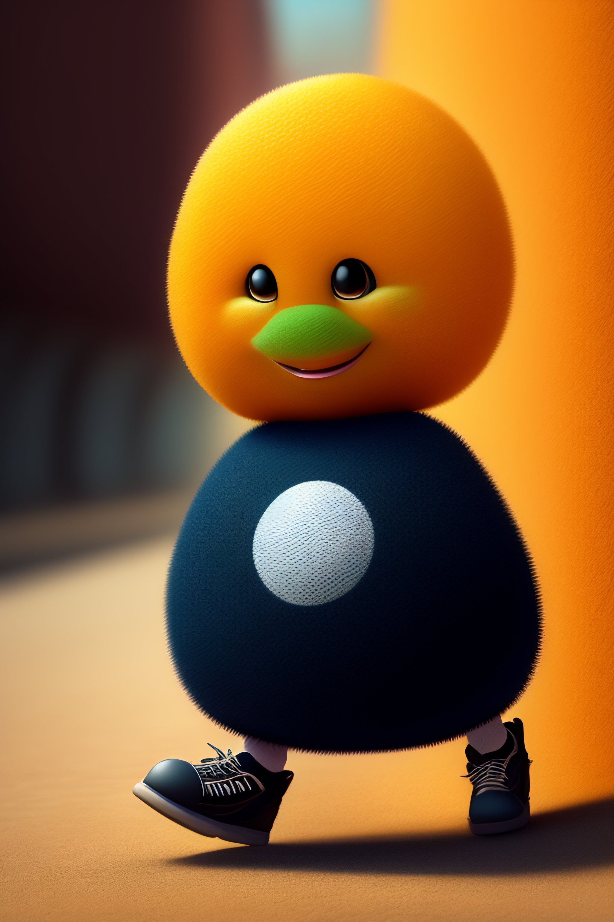 Lexica - French cartoon character in shape of a dot