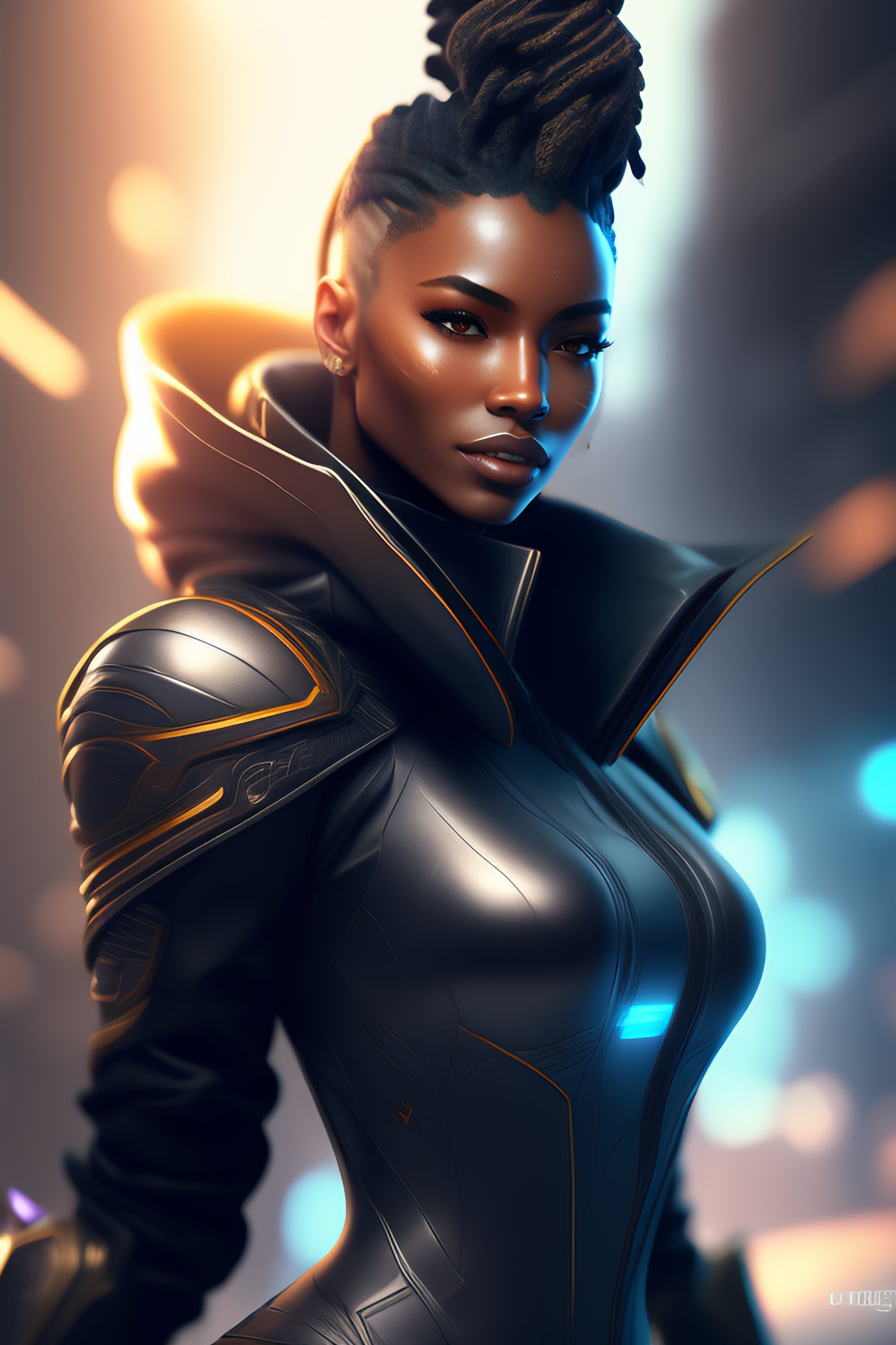 Lexica - League of legends art style, highly detailed futuristic ekko ...