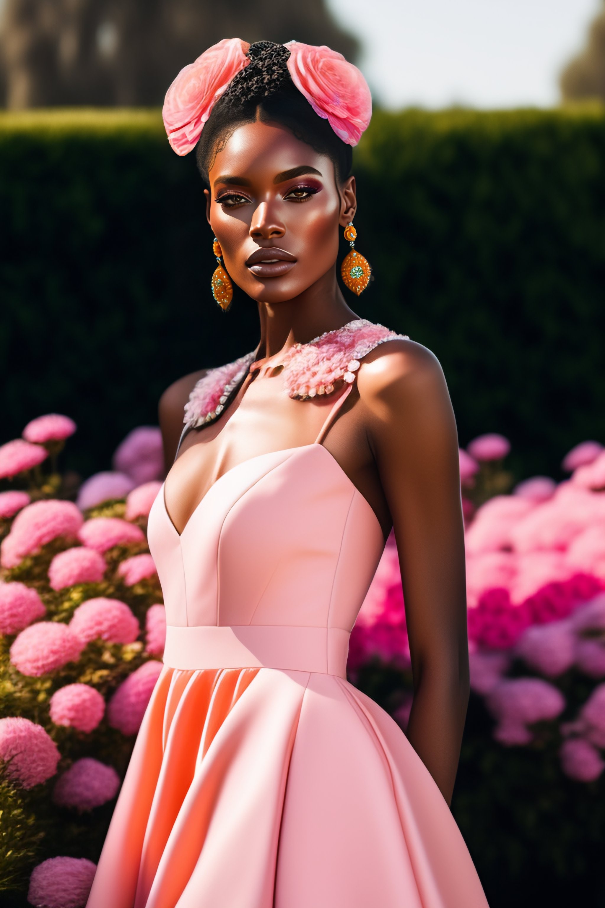 Peach 2025 pink dress