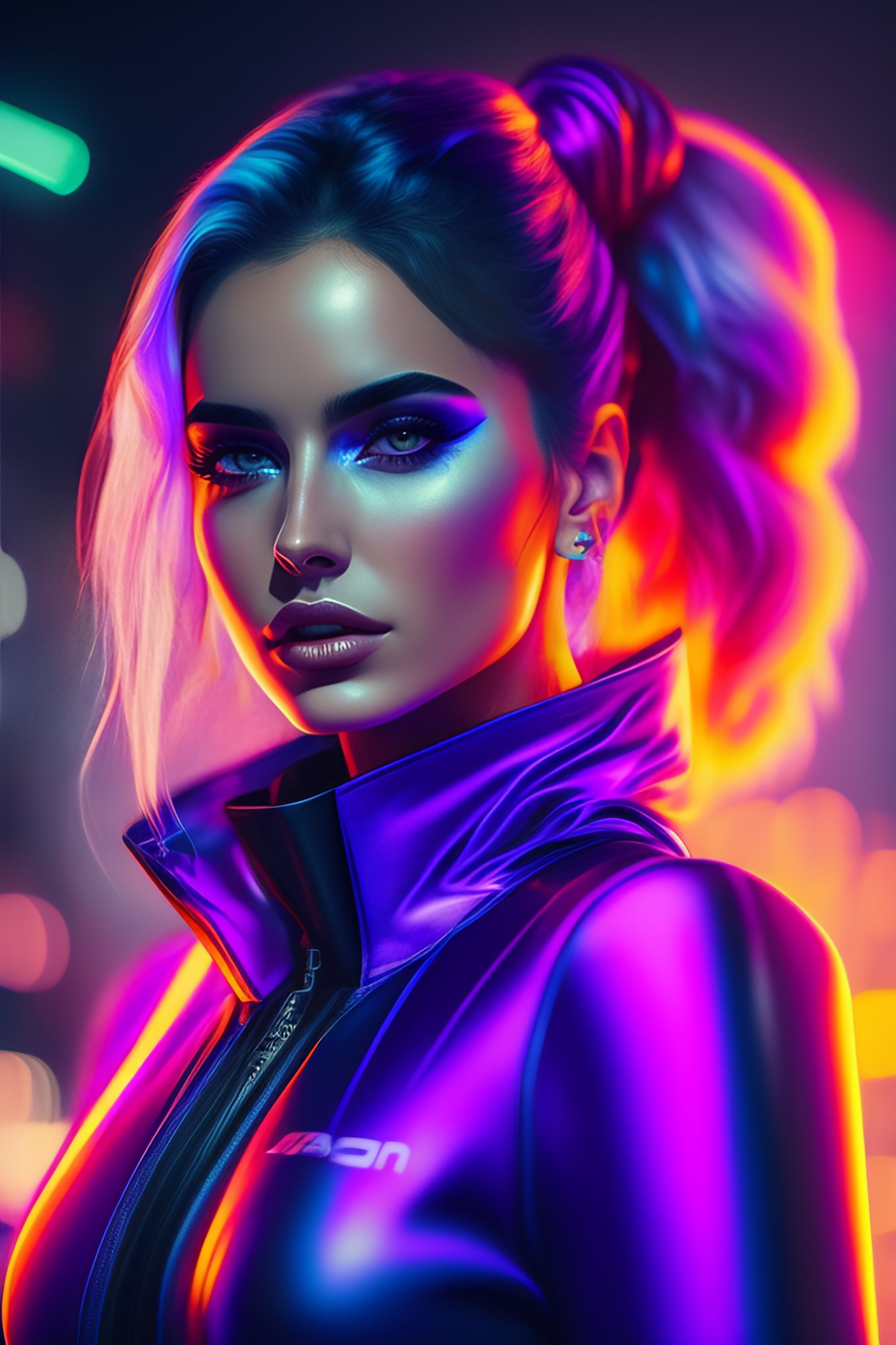 Lexica - Ana de armas, cyberpunk futuristic neon, neon operator reflective  catsuit, by ismail inceoglu dragan bibin hans thoma greg rutkowski alexan