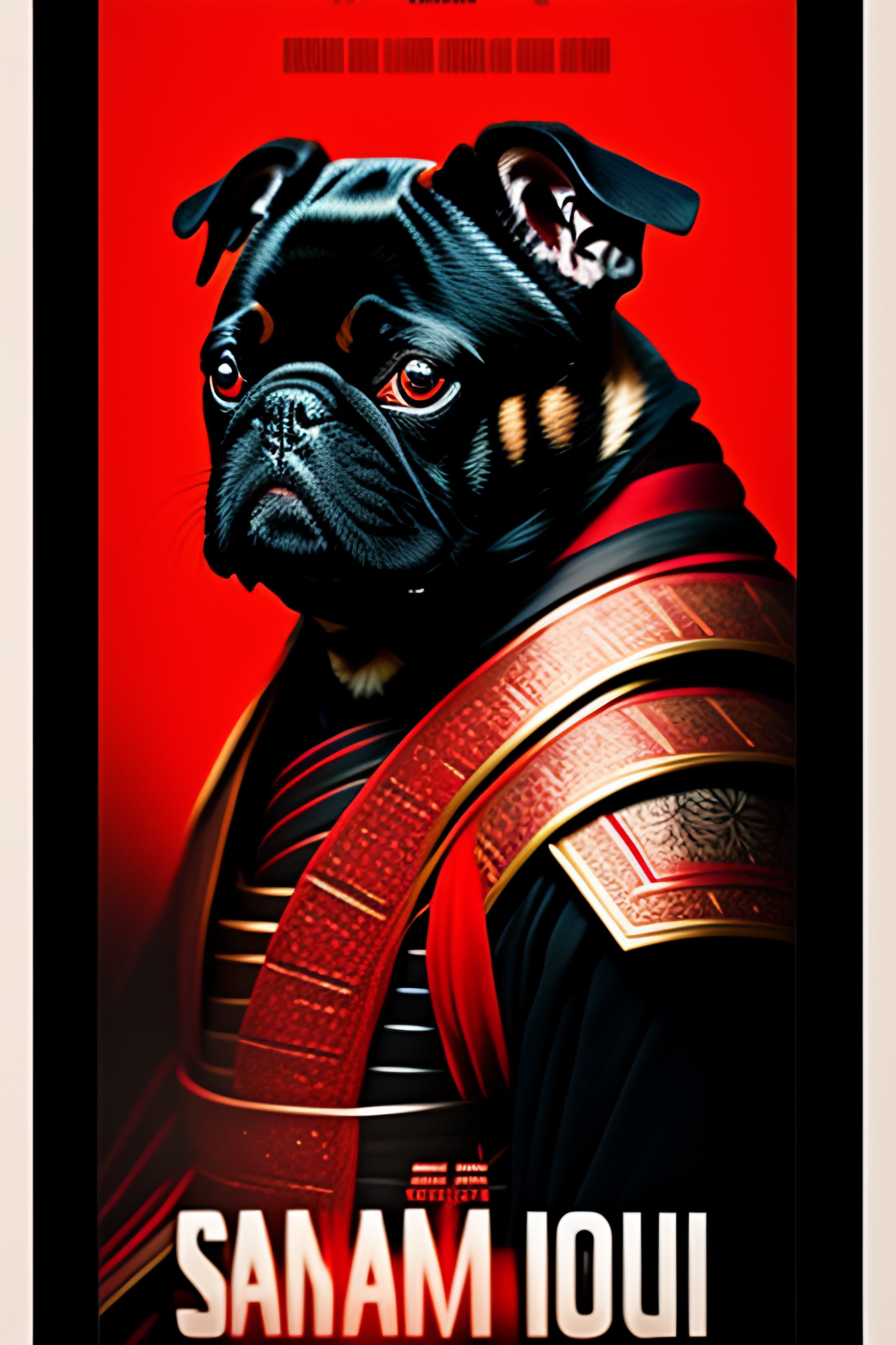 Lexica - Samurai revenge film poster with red and black color scheme ...