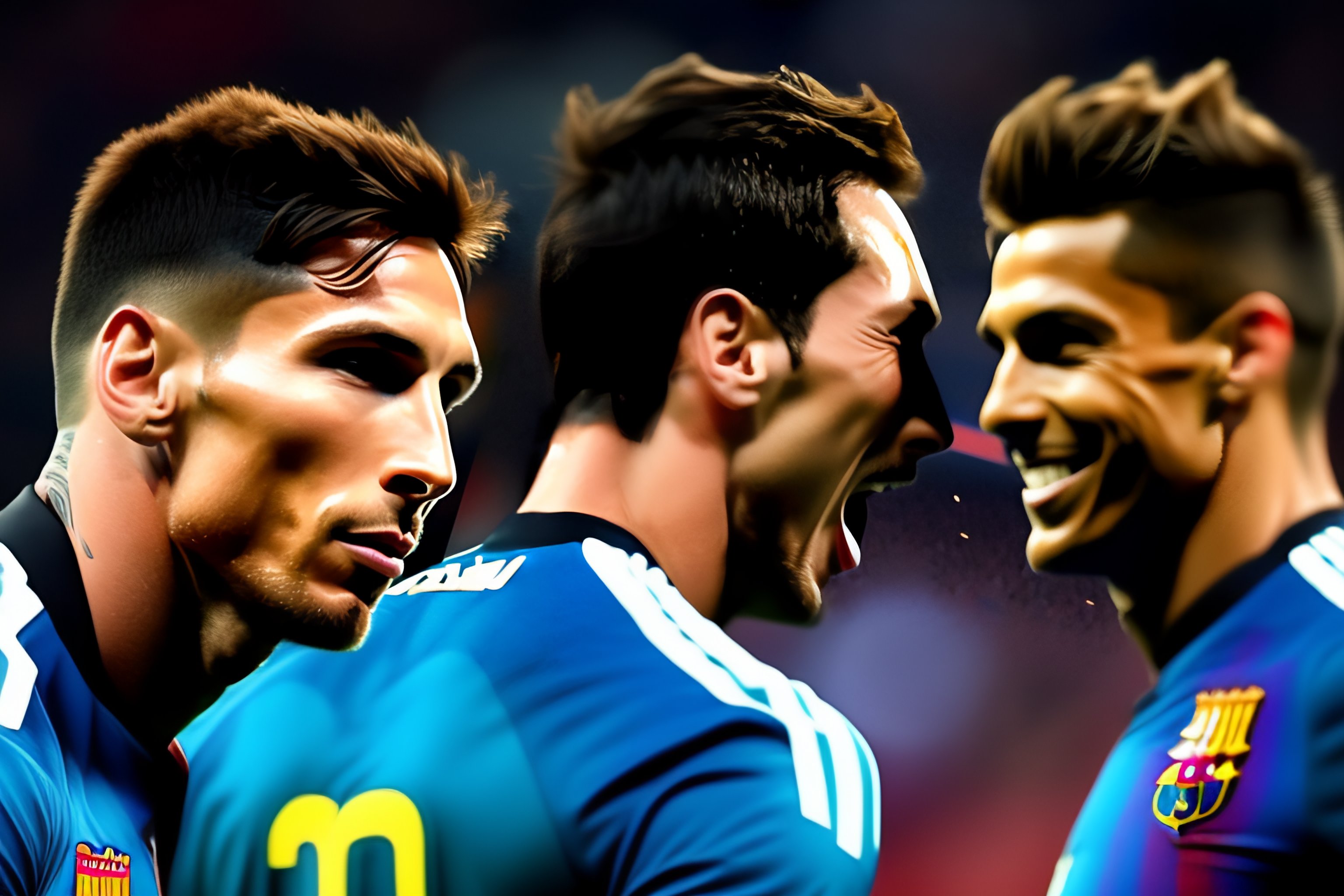 Lexica - Messi with cristiano ronaldo