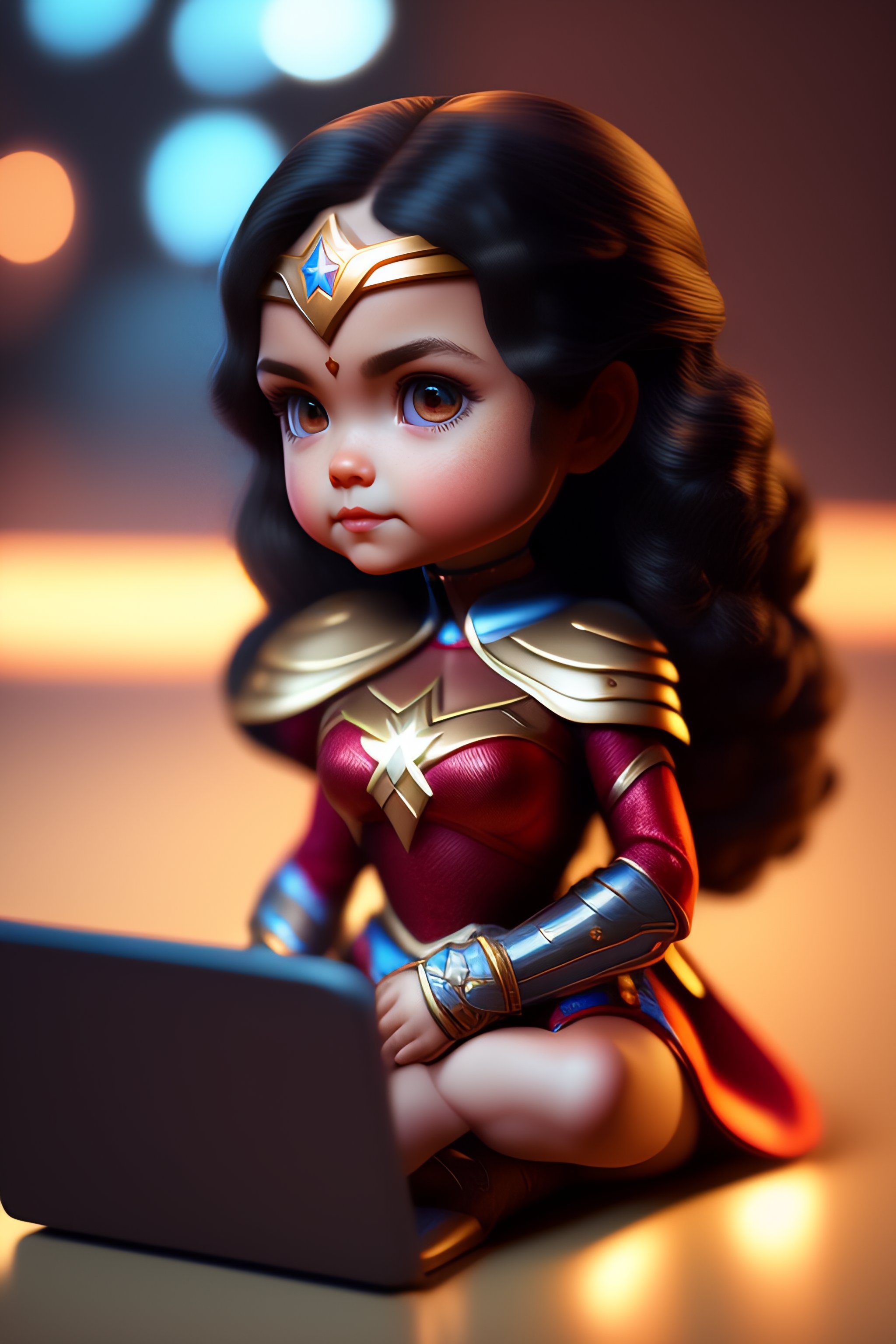 ArtStation - 3D Justice League Animated Series: Wonder Woman