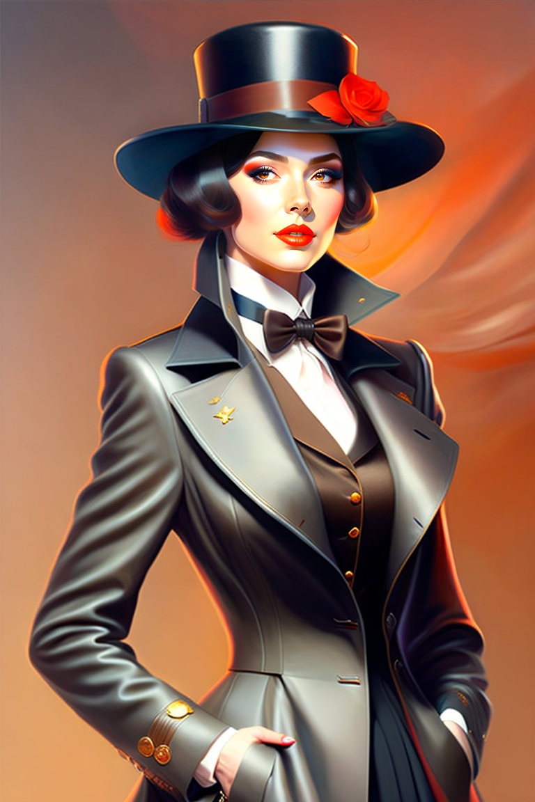 Lexica - (((art of mustached girl))), she dressed as mustached man ...