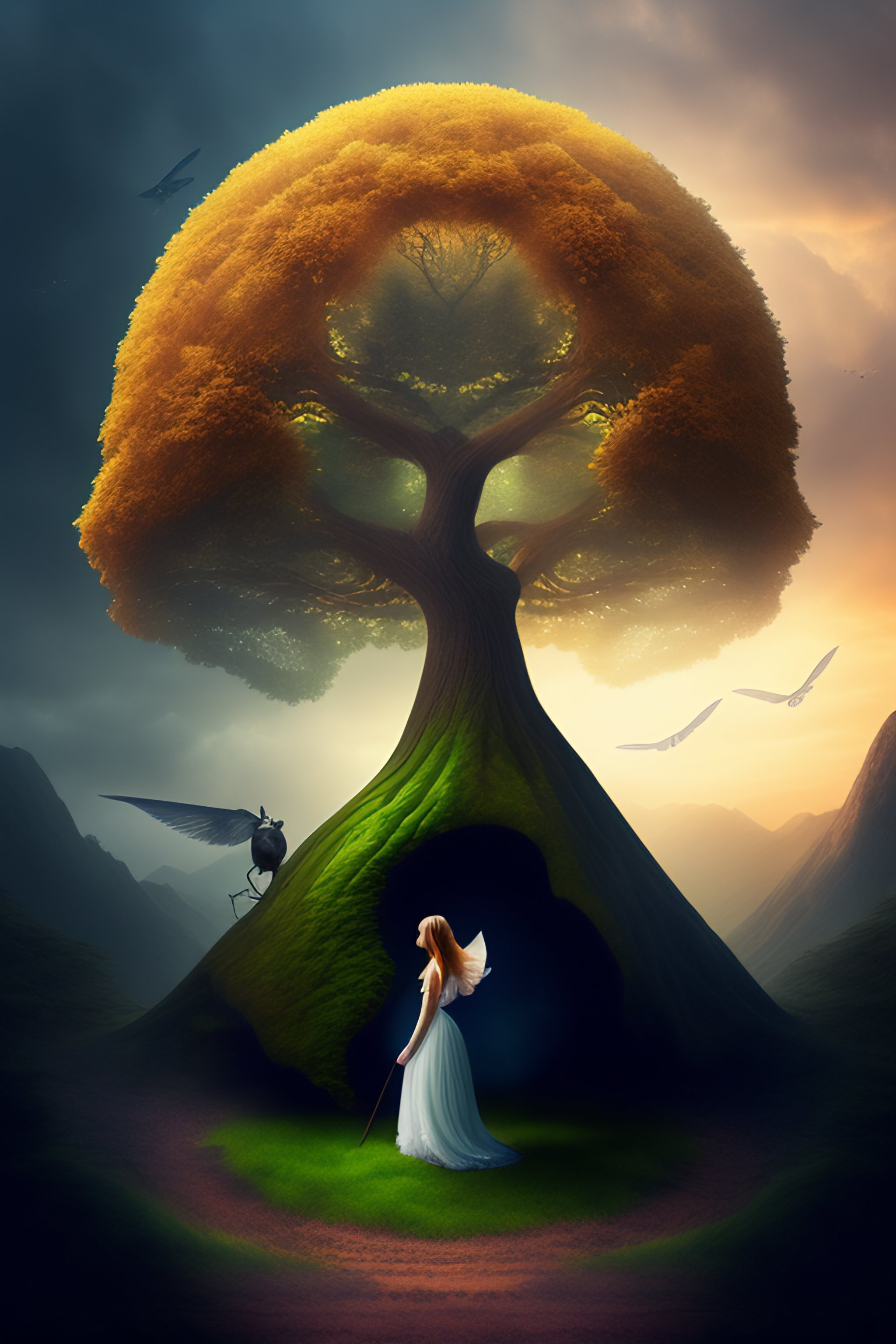 Lexica - A fairy trying to protect the tree of eternal life