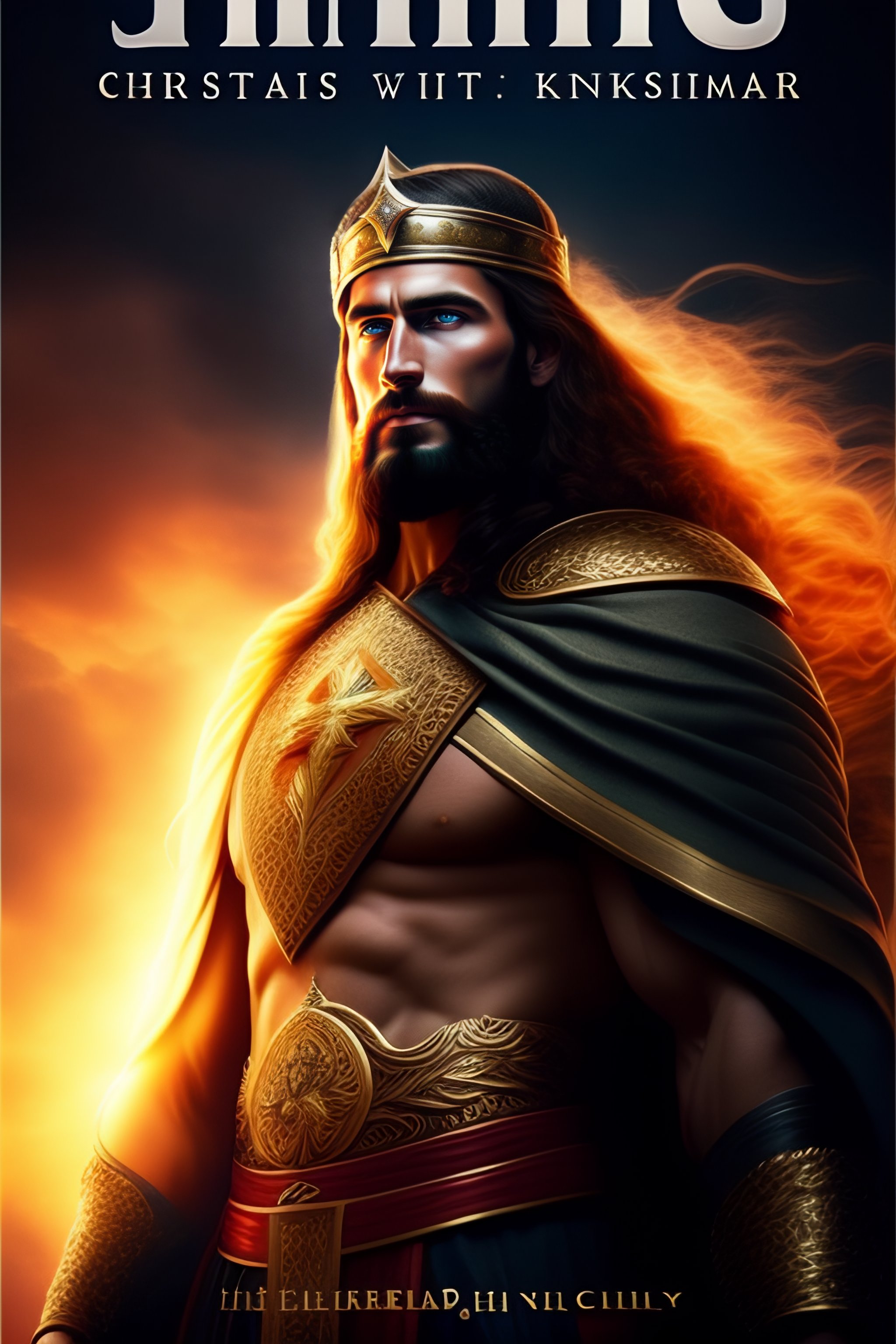 Lexica - Book cover for a book titled The Ultimate Christian with photos of  Jesus as a Warrior King