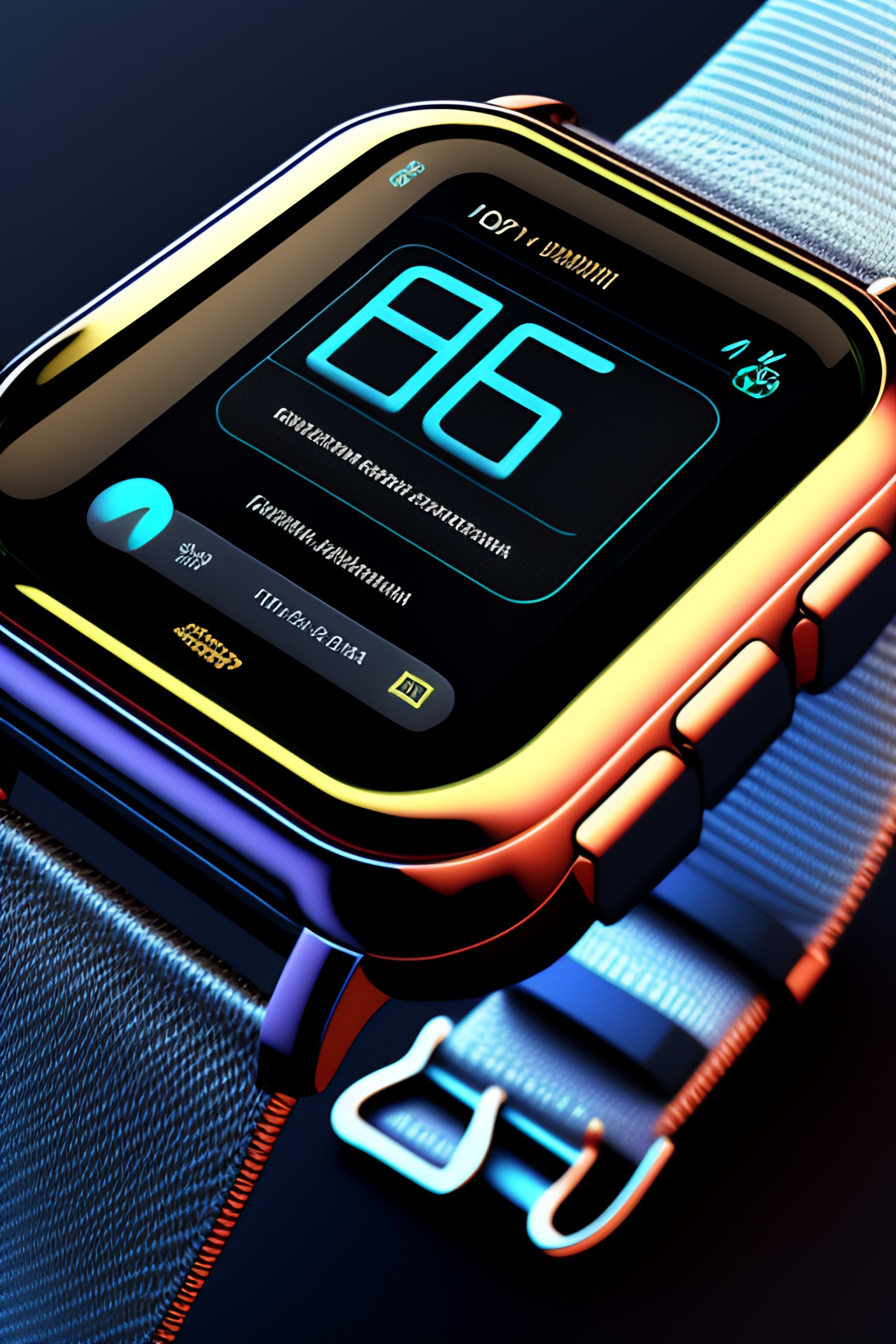 Lexica - Technical illustration: smart watch motherboard, wireframe ...