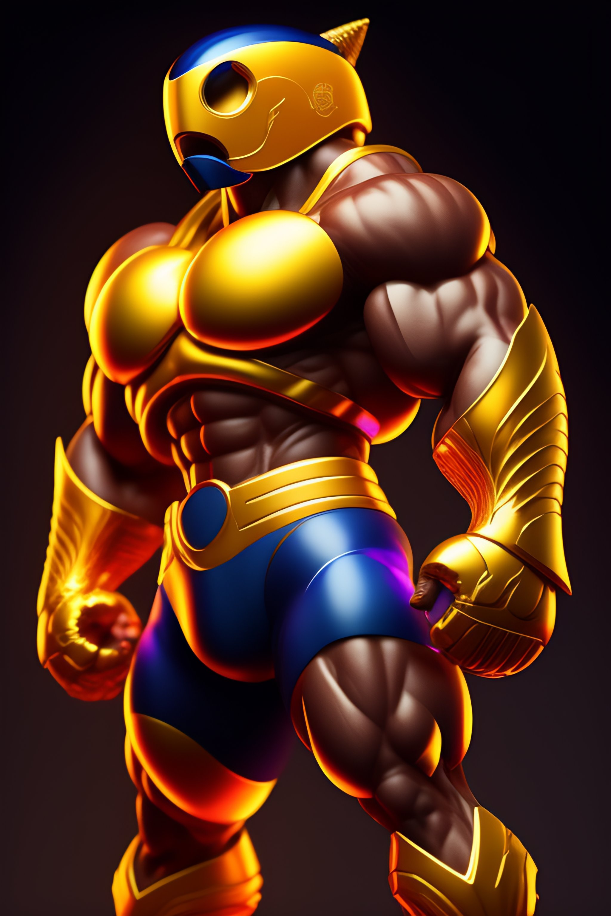 Lexica - Pac-man (remake) a highly detailed illustration, muscular ...
