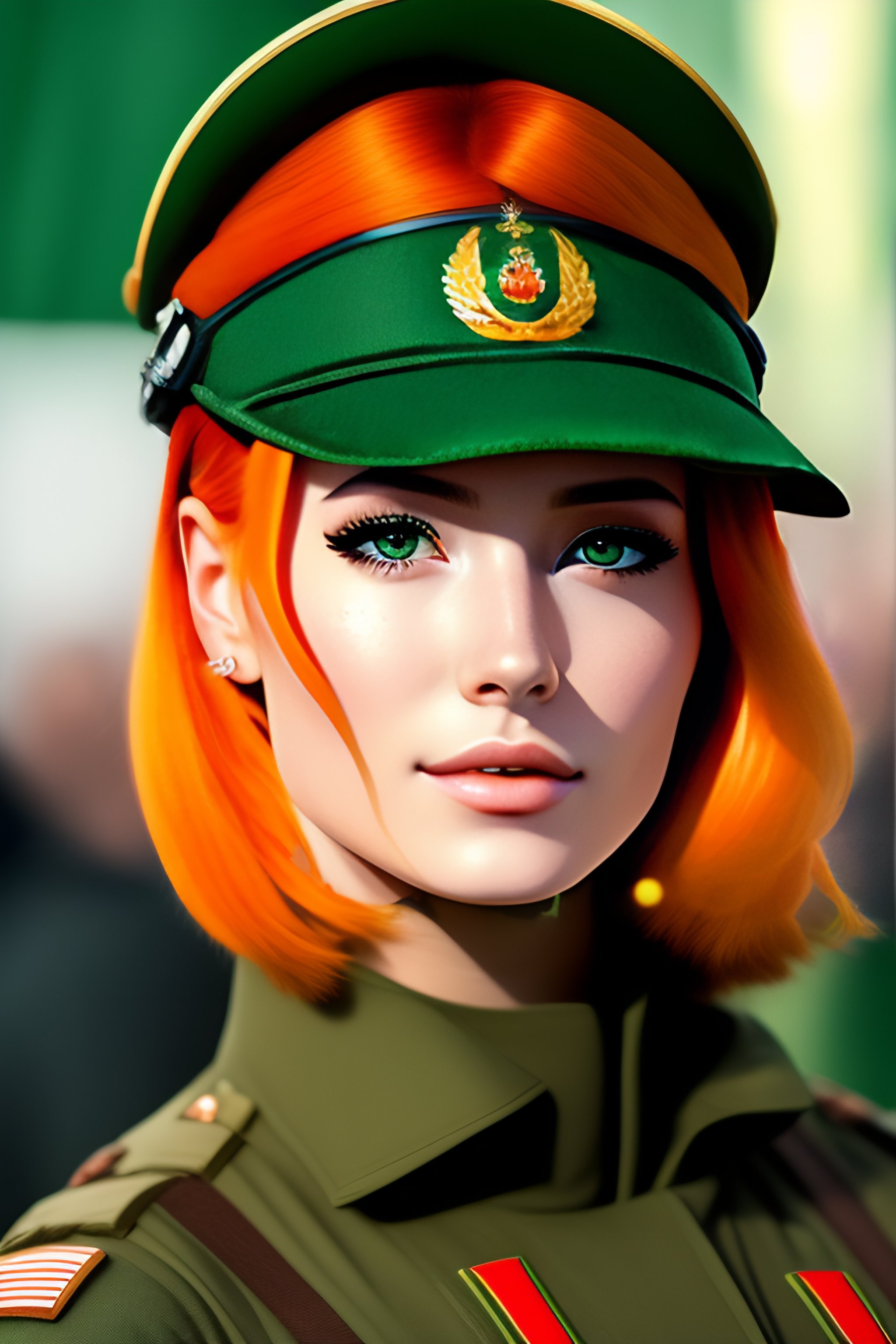 Rare Poupée Gégé Gille En Tenue Militaire - Béret Vert Et Fourragère