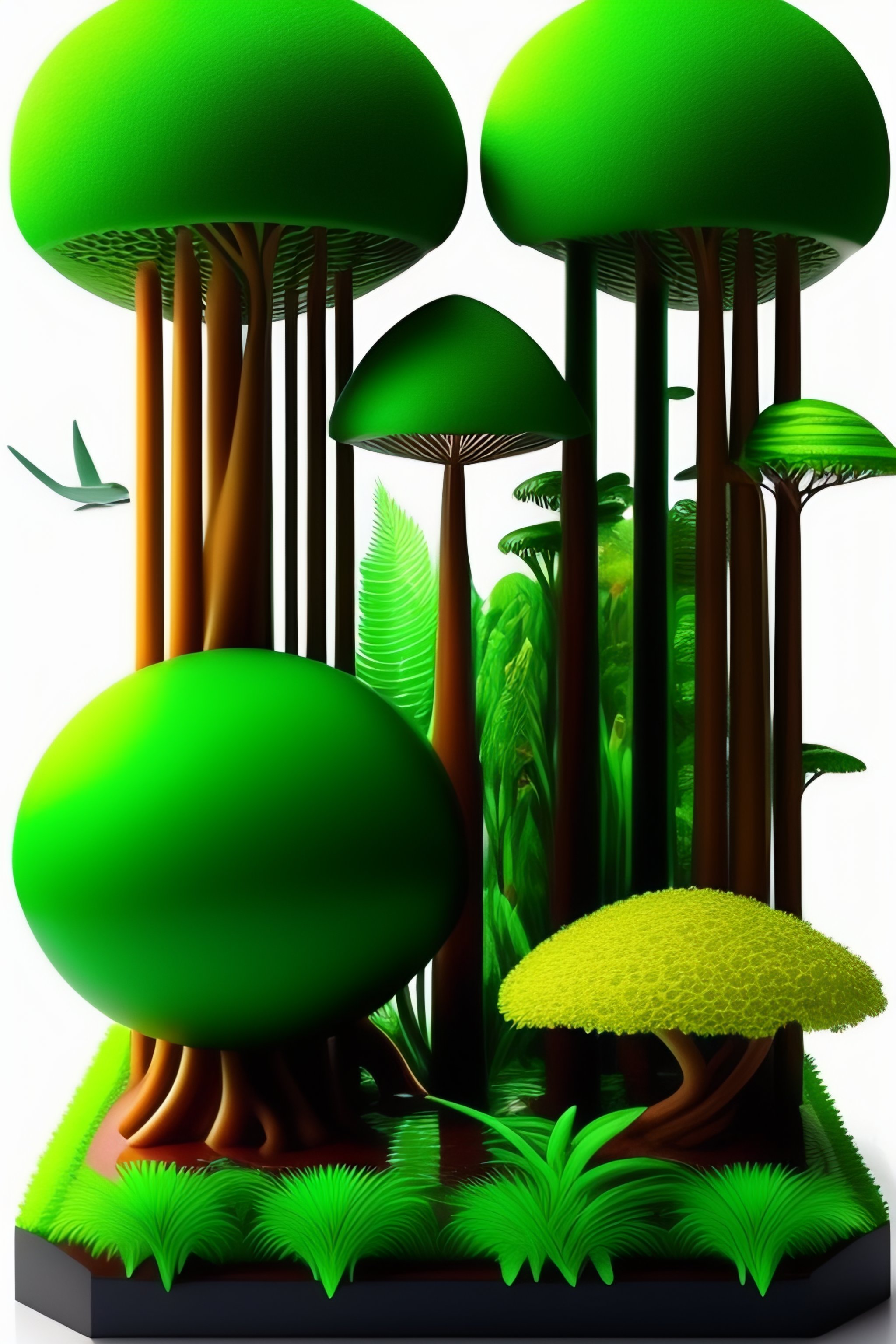 lexica-can-you-give-me-3d-art-under-the-words-verdant-this-means