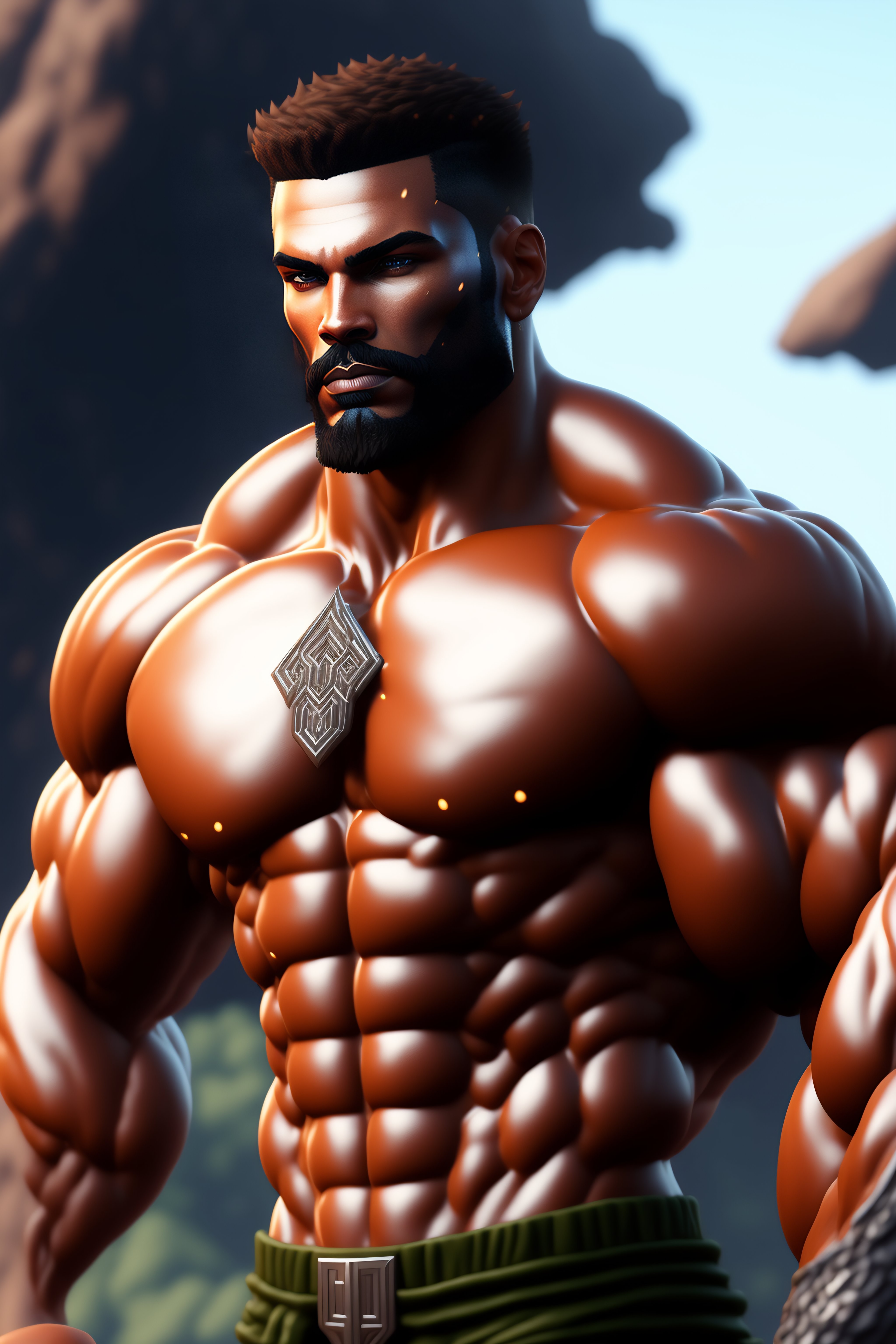 Lexica - Steve (minecraft) a highly detailed illustration, muscular ...