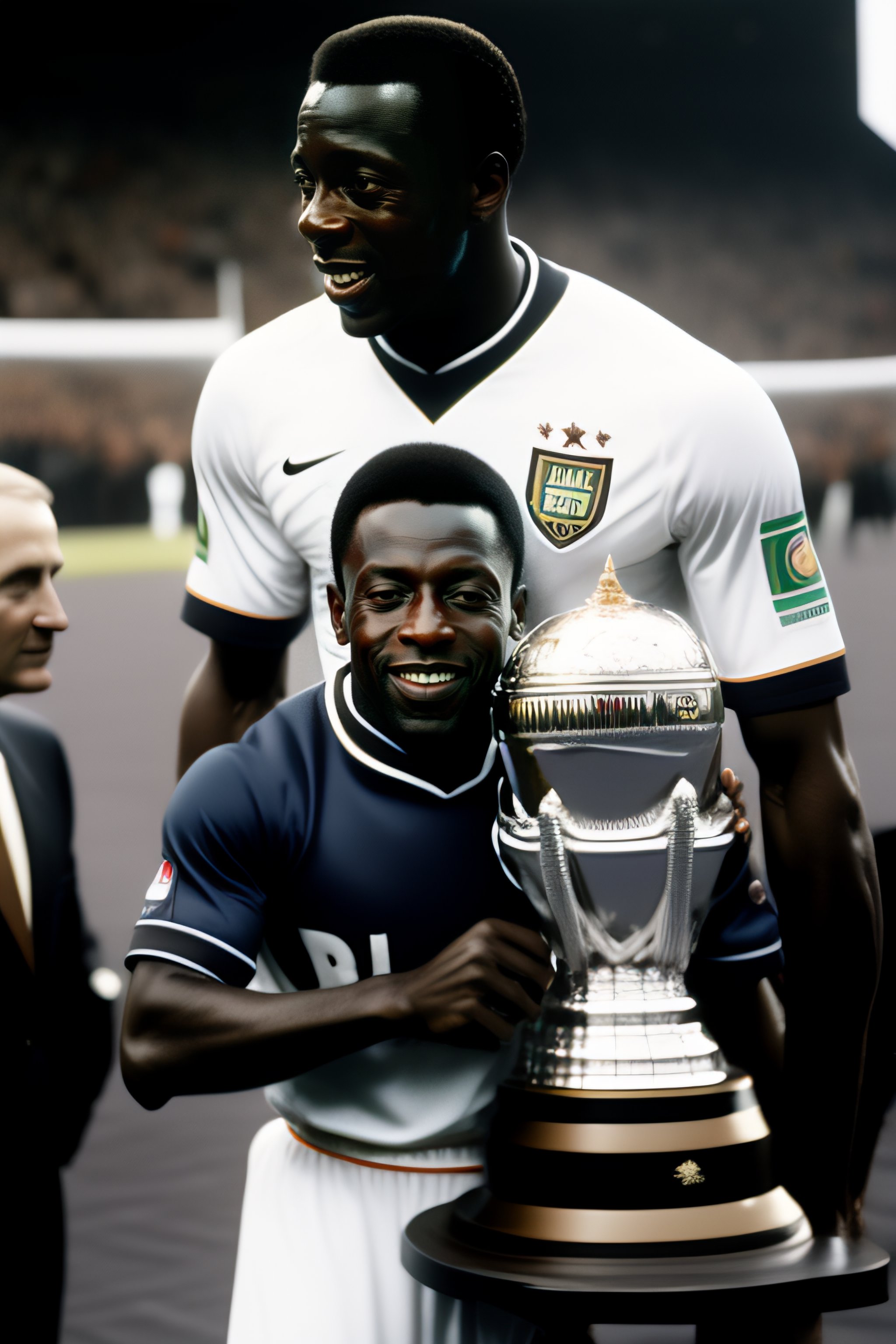 Lexica Pelé With World Cup Trophy