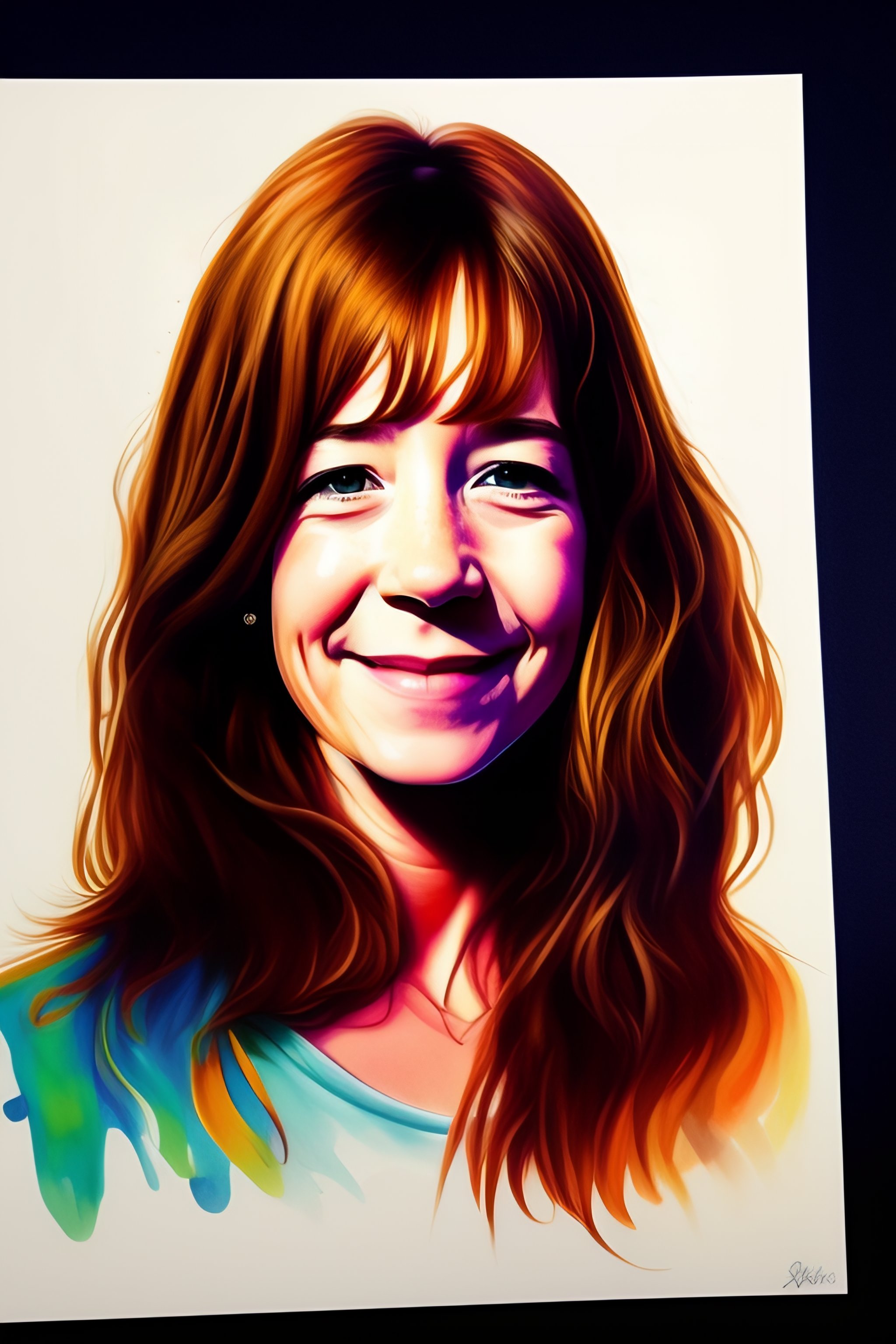 Lexica Draw a doodle of Beth Gibbons in the style of a 4 year old using markers