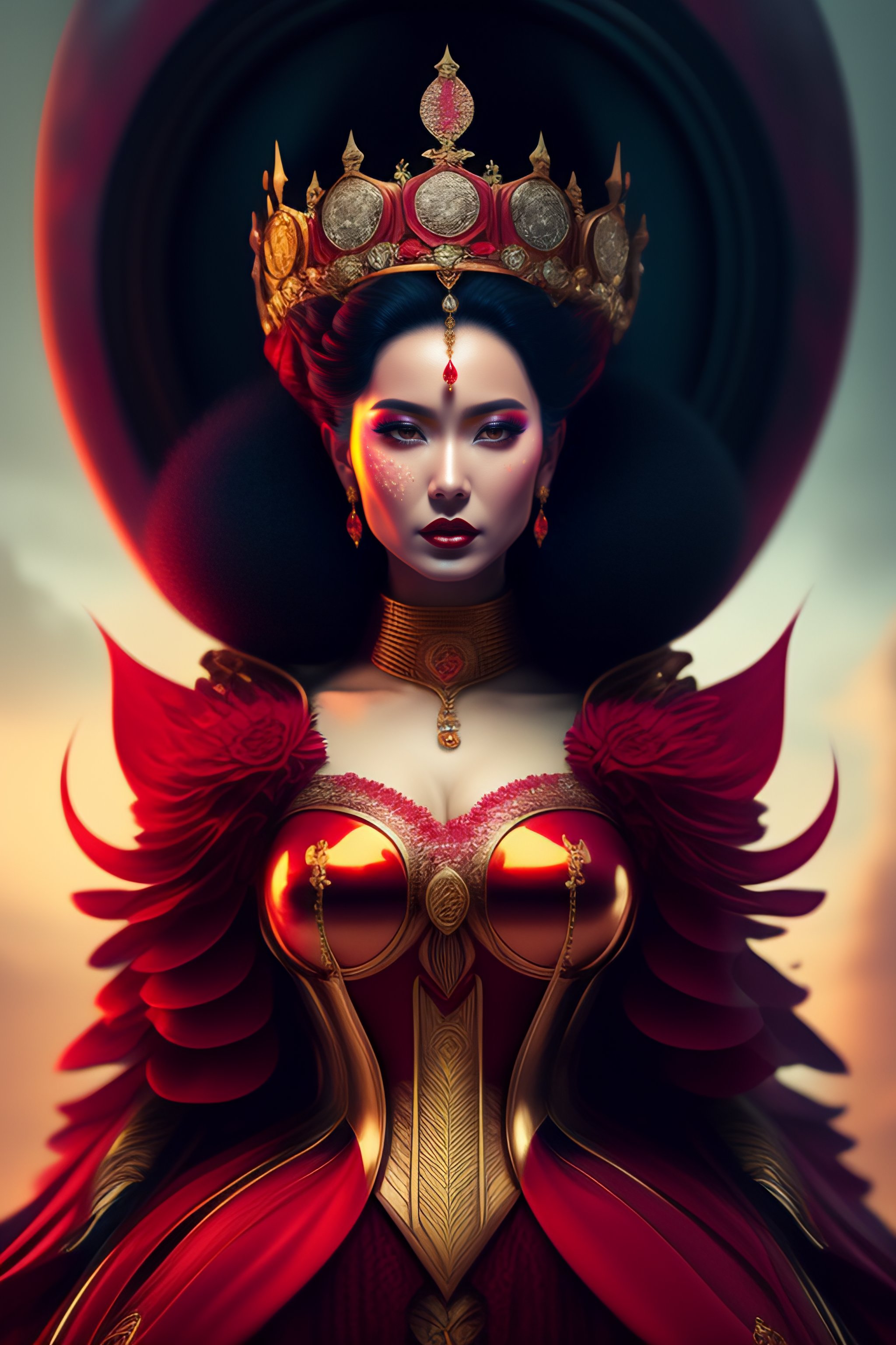 Lexica Queen of hearts, matrix, highly detailed, cinematic, 8 k, by