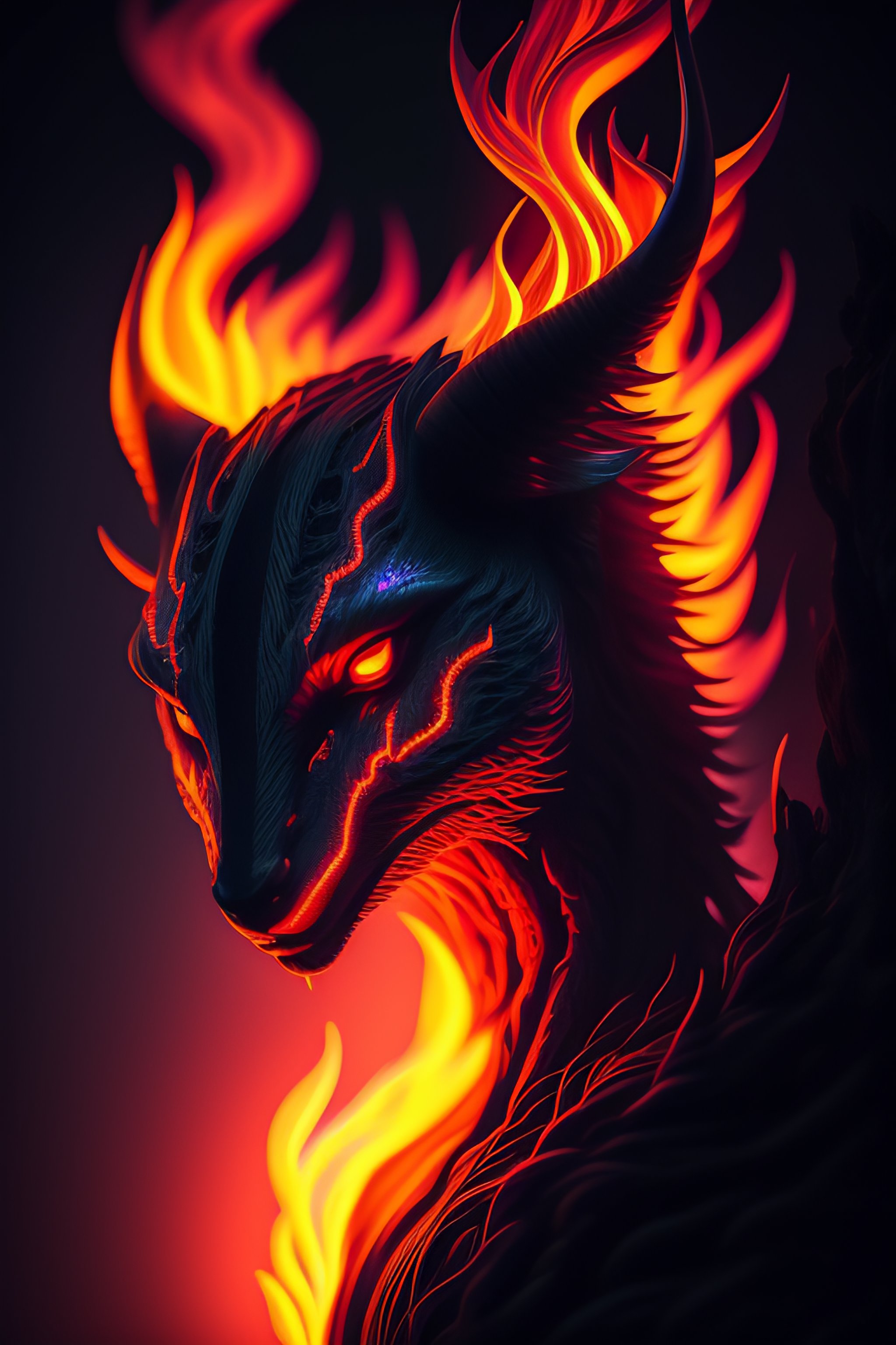 Lexica - A nightmarish mysterious demonic creature with branches ...